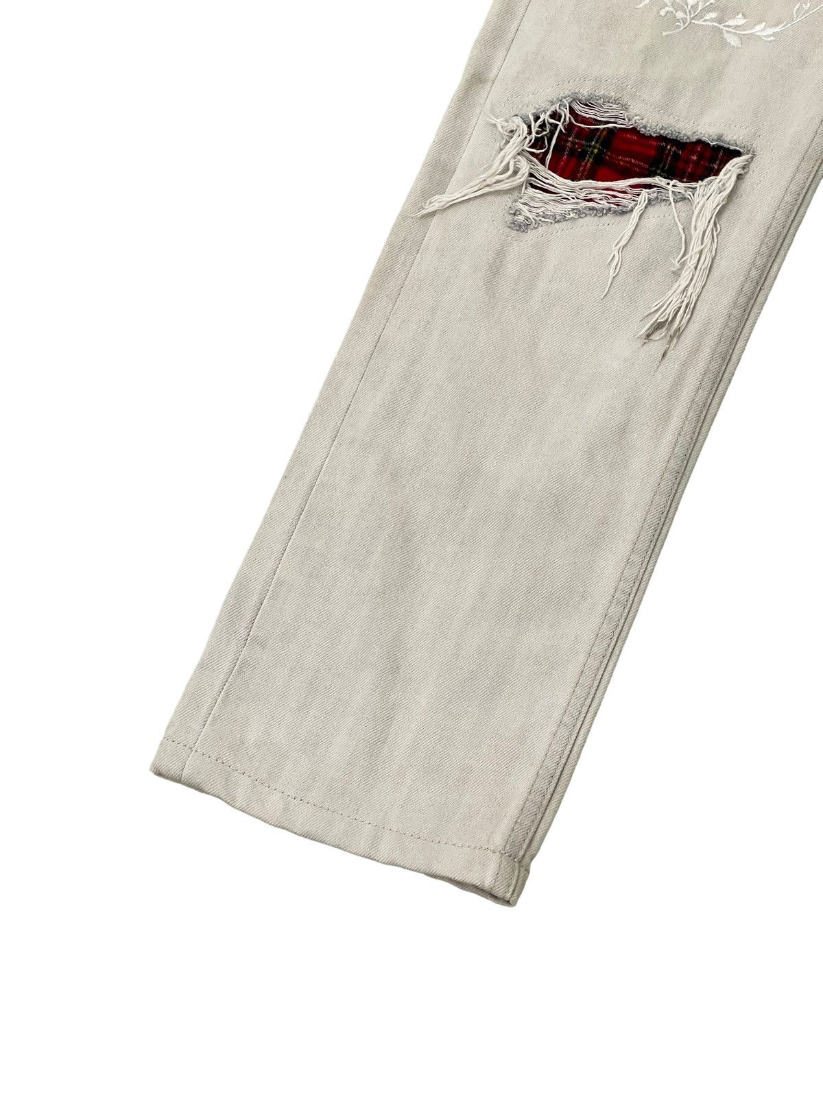 Japanese Brand Distress Jeans Naked Bunch Embroydered Regular Fit 7🟦9 Size US 28 / EU 44 - 5 Thumbnail