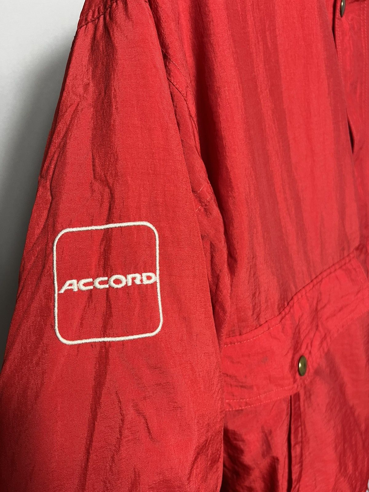 Honda Honda Accord BTCC red jacket 80s 90s formula 1 racing vtg Size US L / EU 52-54 / 3 - 7 Thumbnail