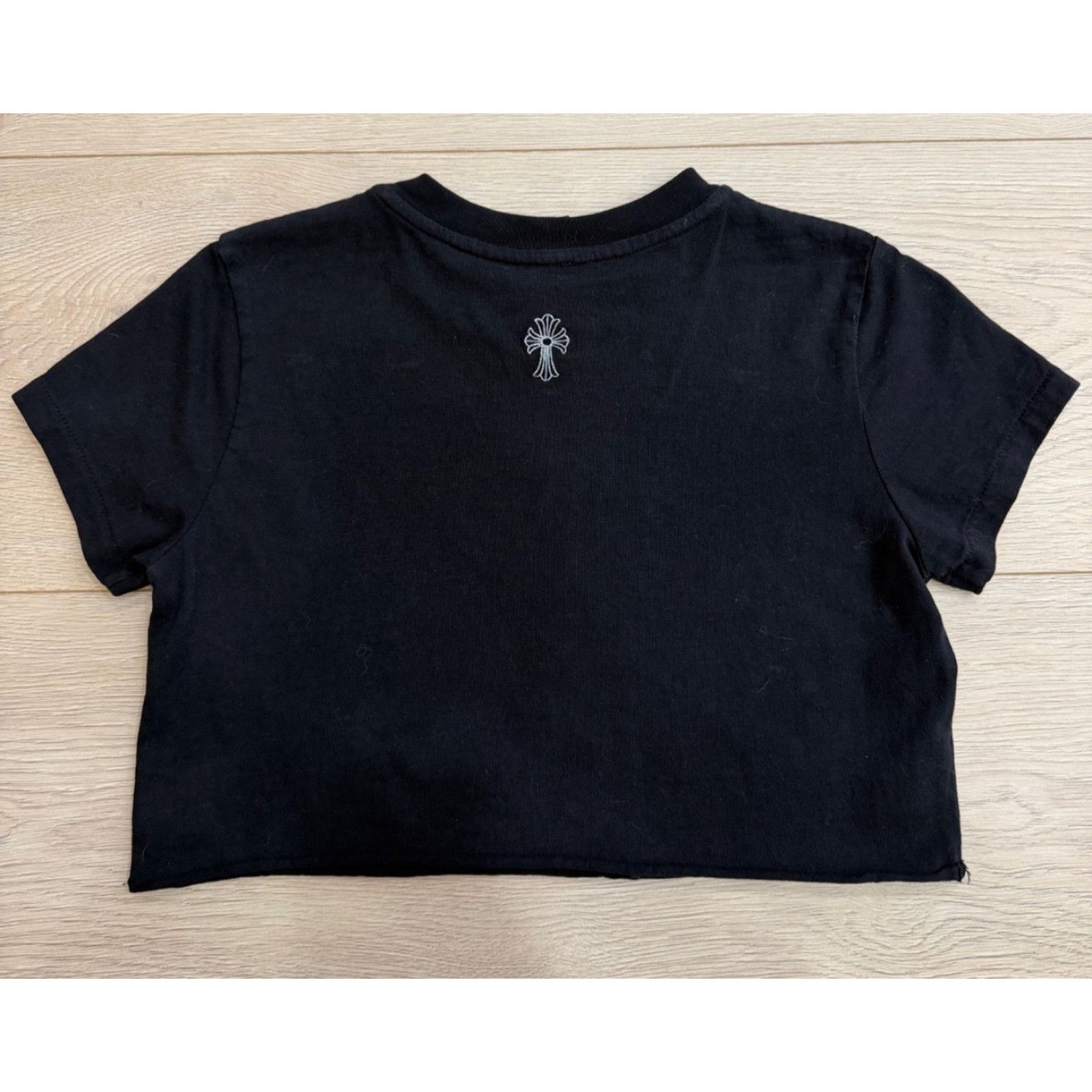Chrome Hearts Chrome Hearts Script Logo Black Cropped T-Shirt Small Size S / US 4 / IT 40 - 6 Thumbnail