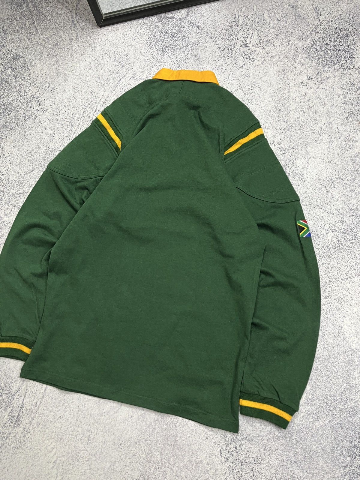 Nike × Vintage Vintage Nike Rugby Shirt Castle Lager South Africa Rugby Size US L / EU 52-54 / 3 - 12 Thumbnail