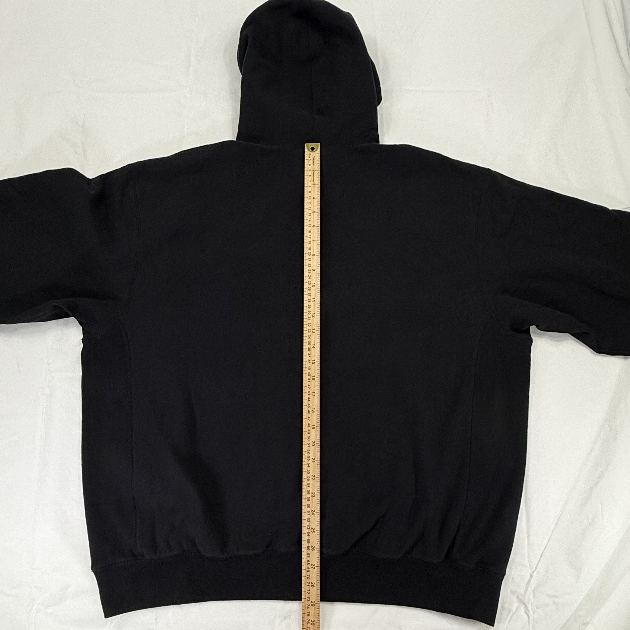 Supreme Supreme Inverted Logo Hooded Sweatshirt Black SS25 Mens XXL Size US XXL / EU 58 / 5 - 4 Thumbnail
