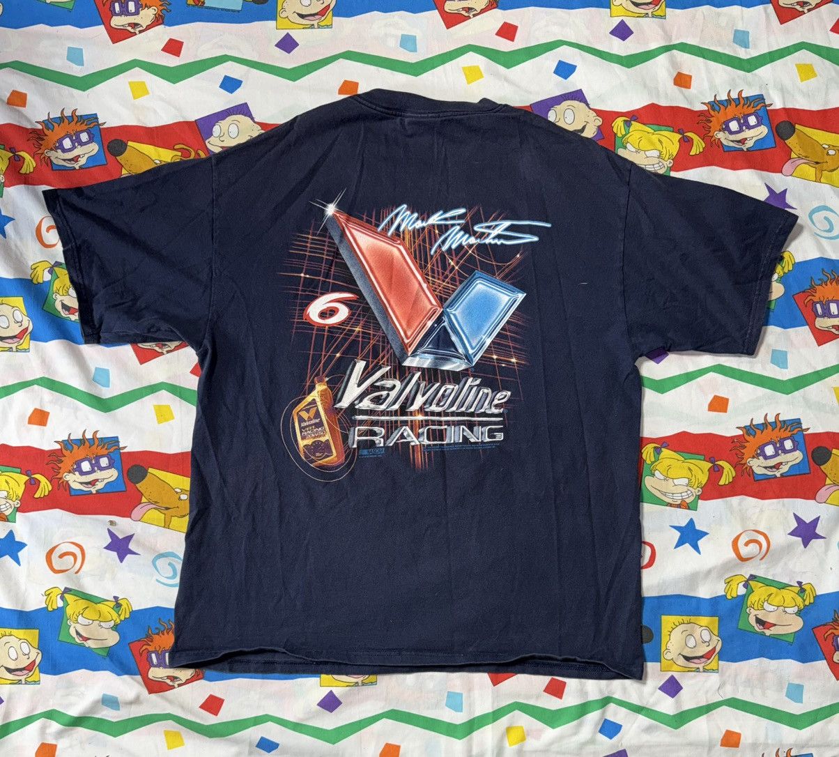 Chase Authentics Vintage Valvoline Navy 90s NASCAR Motor Oil Racing AOP Shirt Size US XL / EU 56 / 4 - 3 Thumbnail