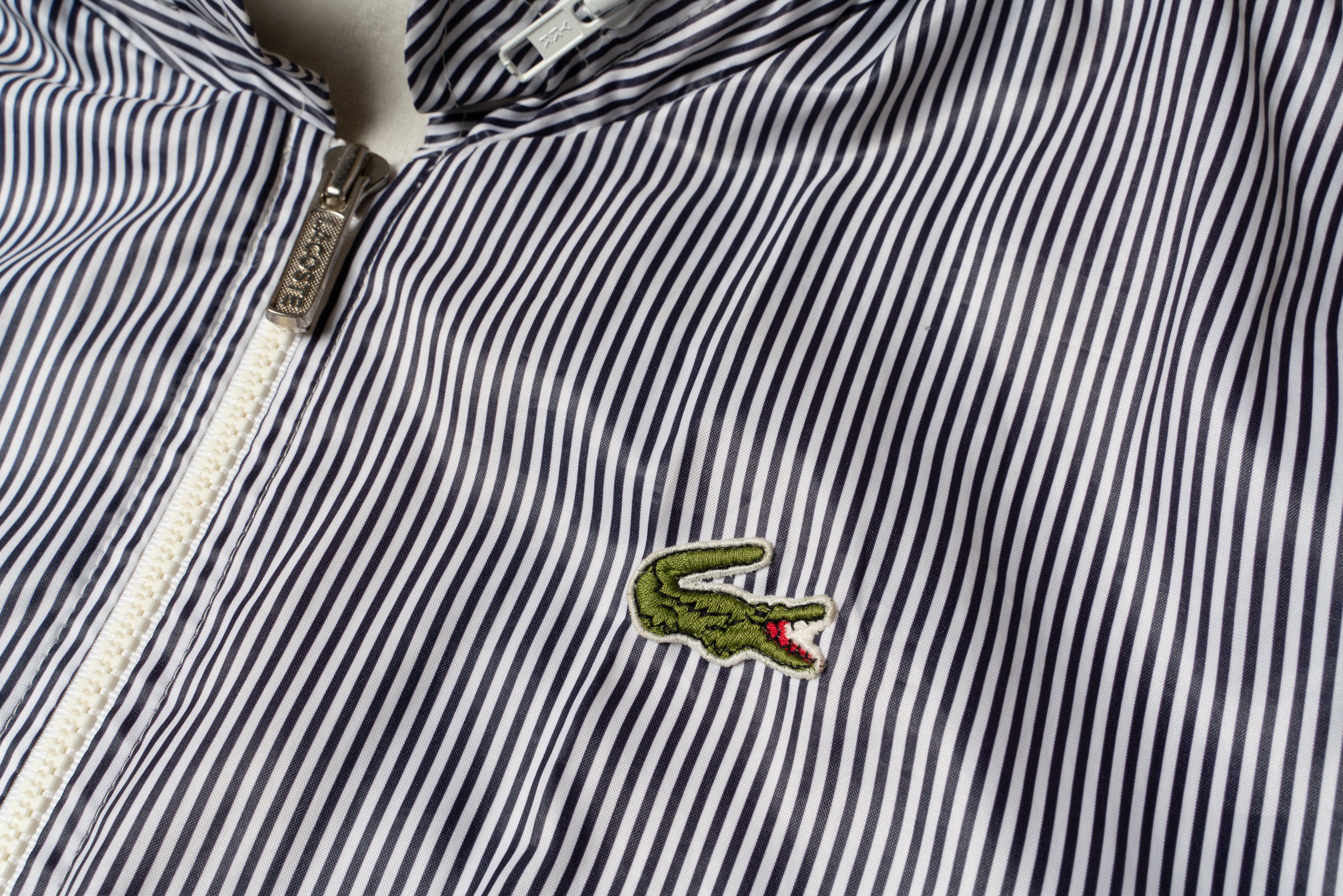 Lacoste 🔵 CHEMISE LACOSTE Vintage Nylon Striped Jacket Size US XL / EU 56 / 4 - 3 Thumbnail