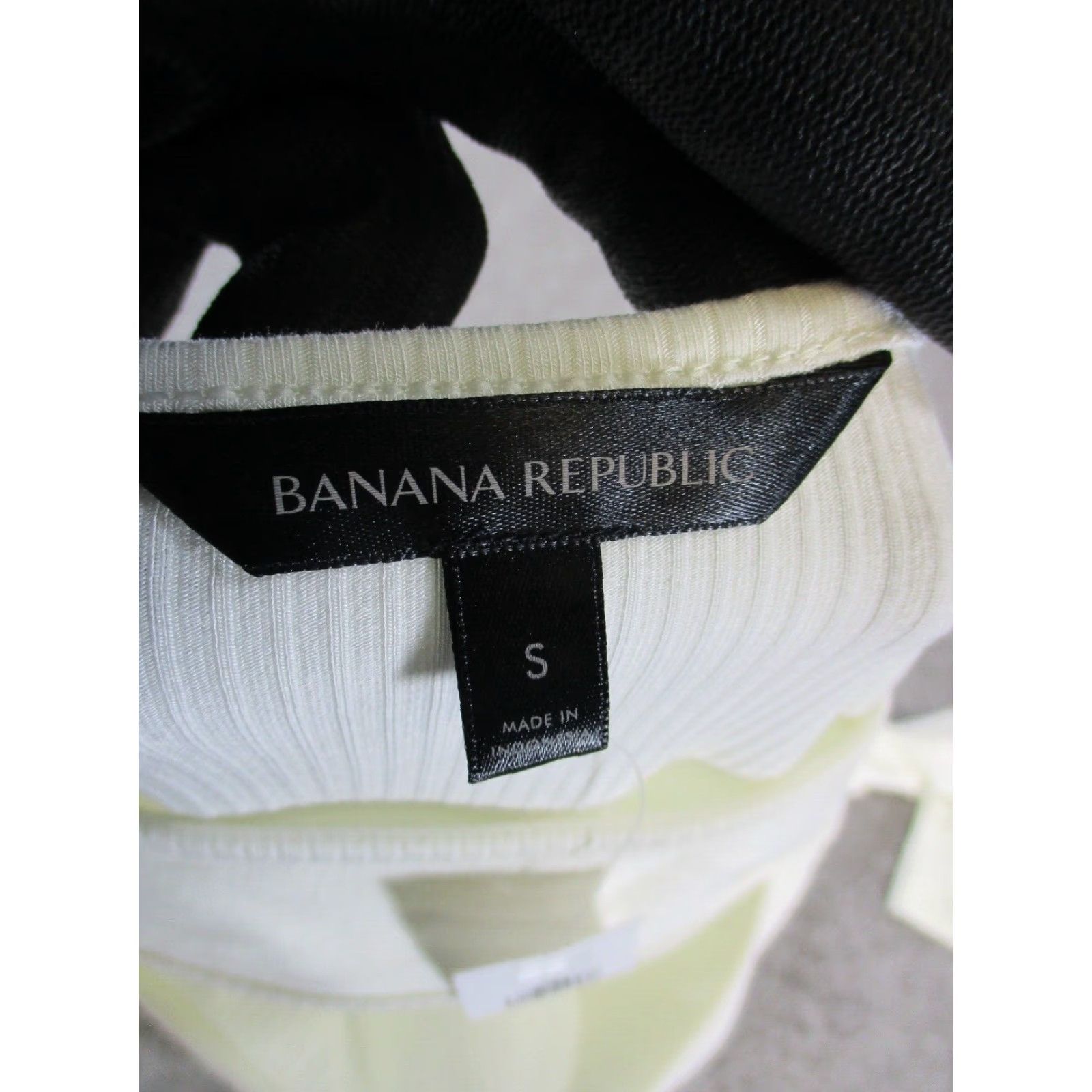 Banana Republic VINTAGE Banana Republic Sweater Womens Small Ivory Ribbed New Size S / US 4 / IT 40 - 3 Thumbnail