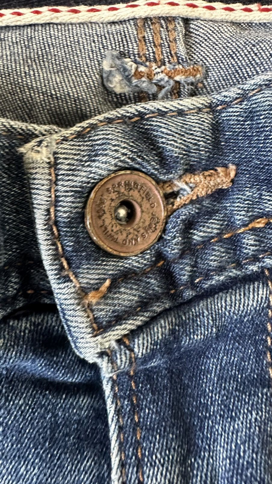 Springfield VINTAGE SPRINGFIELD RECONSIDED SELVEDGE DENIM PANT Size US 34 / EU 50 - 8 Thumbnail