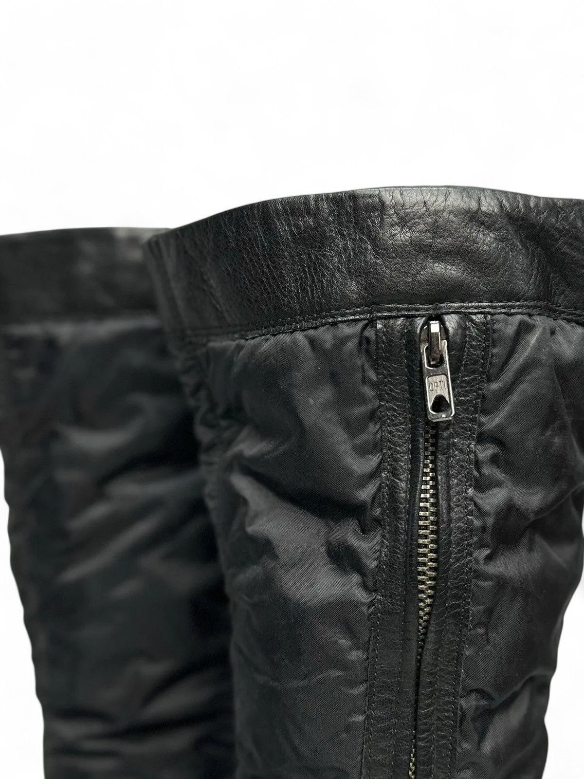 14th Addiction A.S. 98 Black Leather Vintage Boots Avantgarde Street Style Size US 10 / IT 40 - 5 Thumbnail