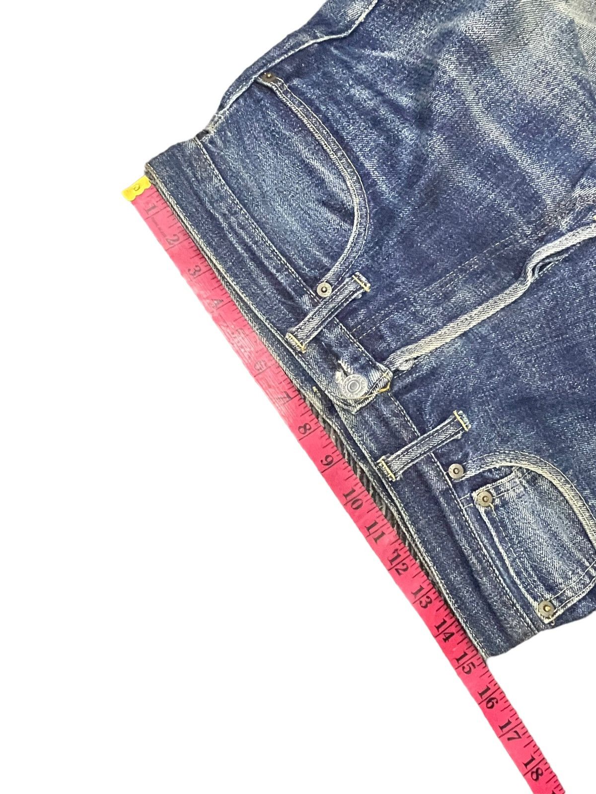 Denime Vintage Denime Orizzonti Selvedge Faded Distresed Denim Size US 30 / EU 46 - 22 Thumbnail