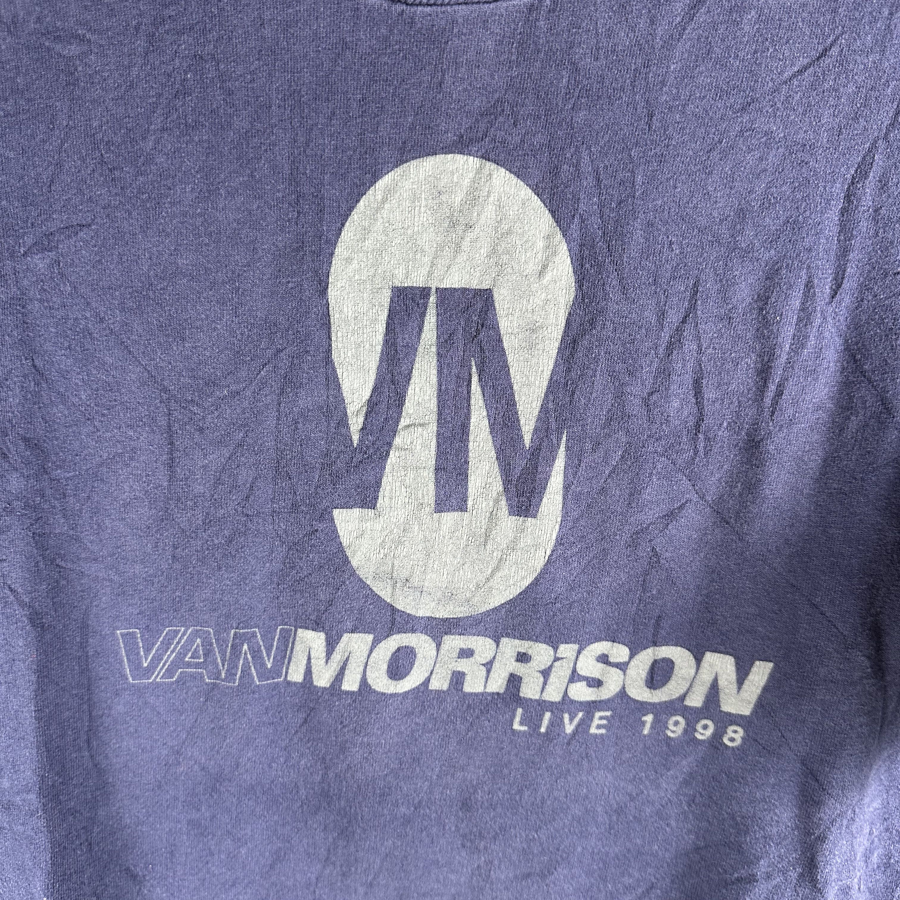 Vintage Vintage 1998 Van Morrison Live Concert Single Stitch T-Shirt Size US XL / EU 56 / 4 - 2 Thumbnail