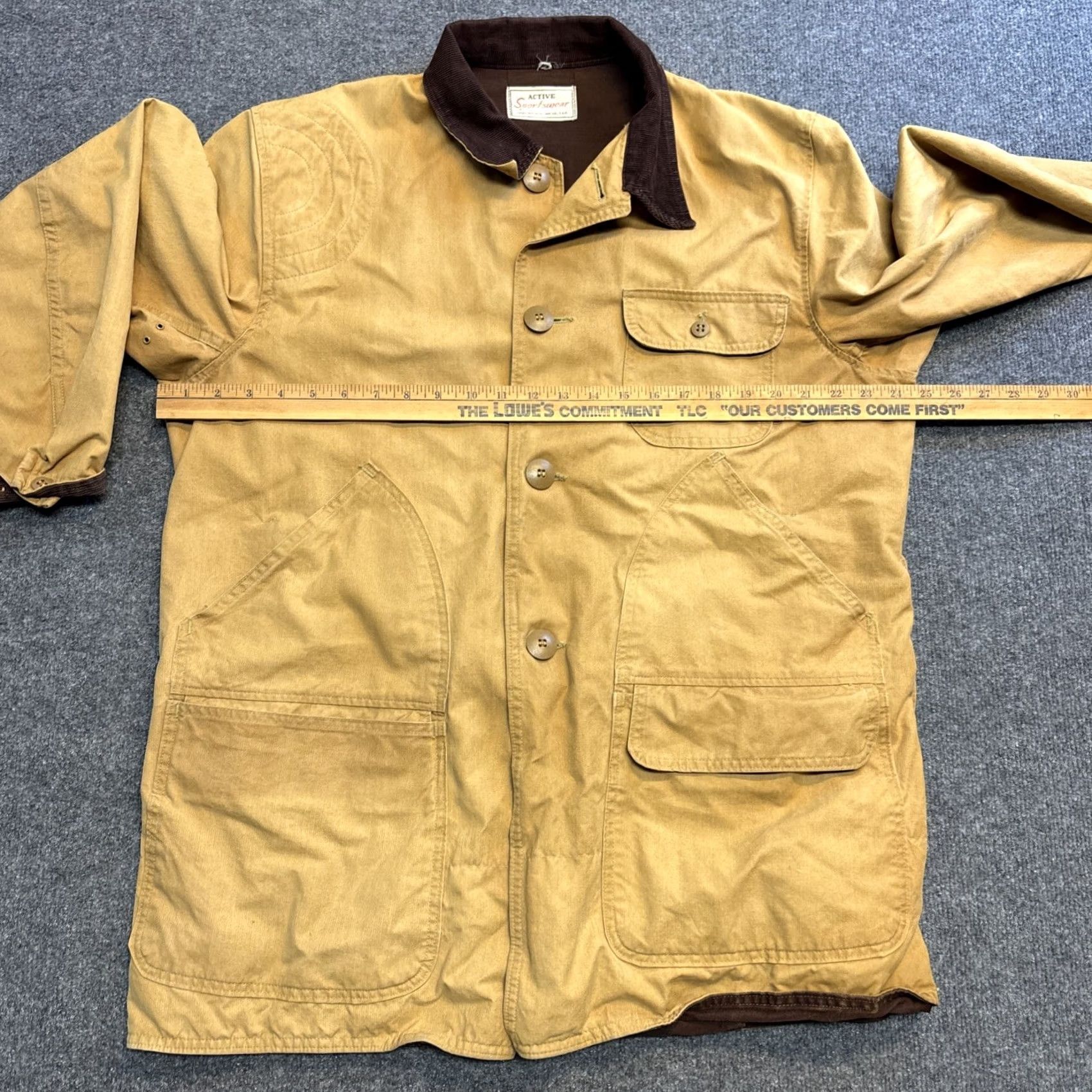 Sears VTG Sears Roebuck Jacket Large Hunting Field Canvas Duck Active Sportswear 60s Size US L / EU 52-54 / 3 - 3 Thumbnail
