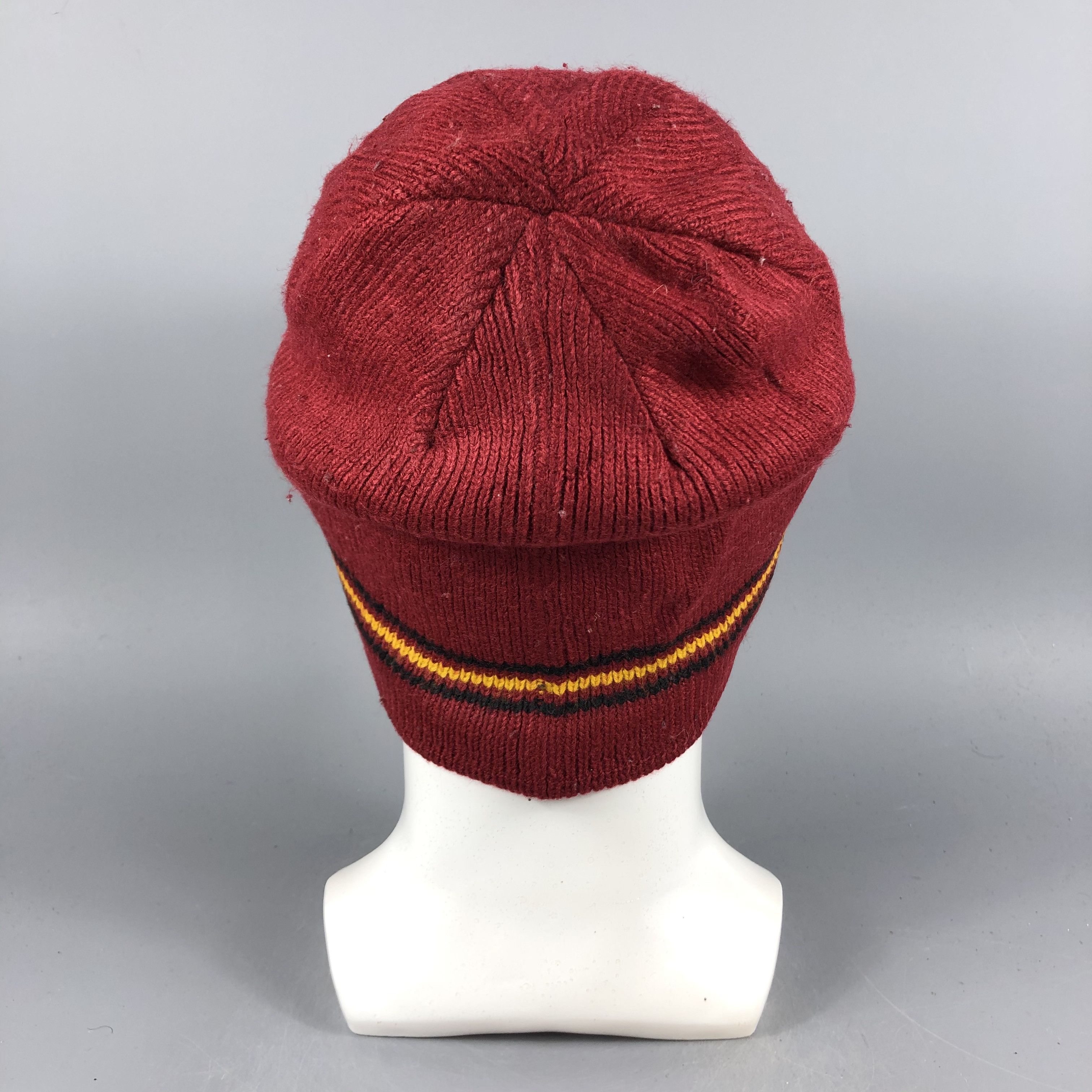 Vintage Red Stripe Cuffless Beanie Snow Hat Snow Cap -D1117 Size ONE SIZE - 2 Thumbnail