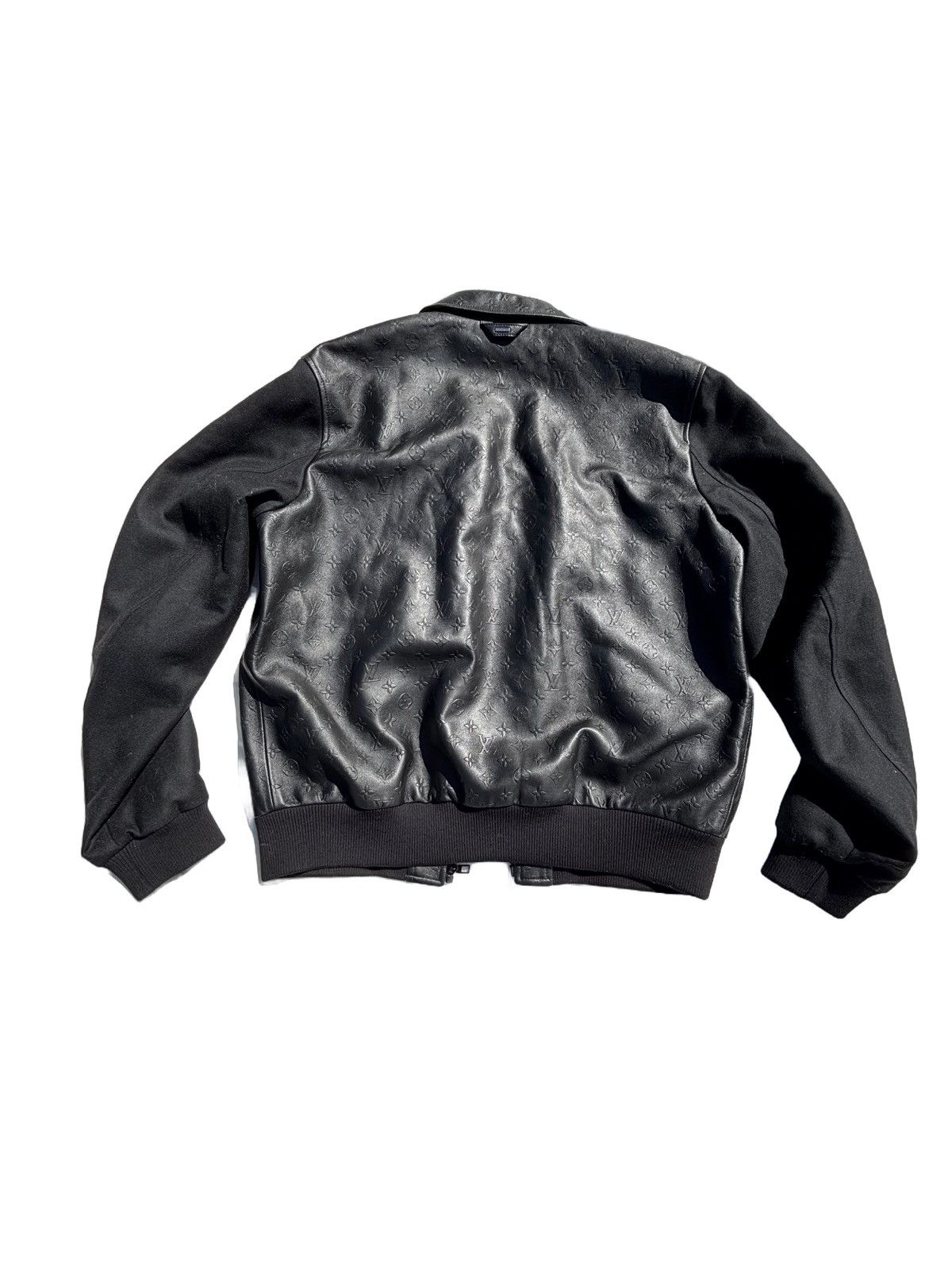 Louis Vuitton Louis Vuitton Embossed Leather Jacket Size US L / EU 52-54 / 3 - 2 Thumbnail