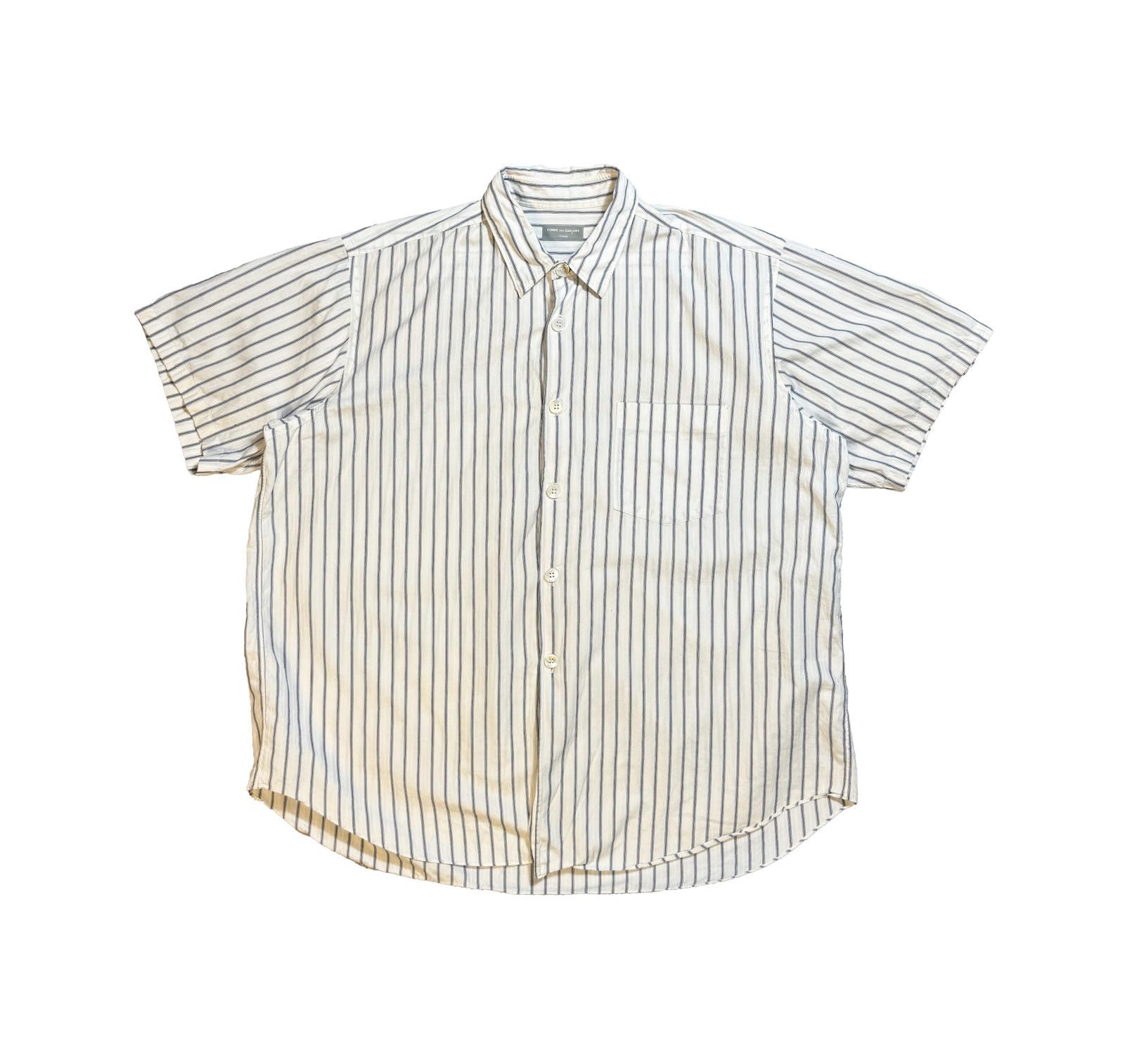 Comme des Garcons Comme Des Garcons Homme Shortsleeve Striped Shirt Size US XL / EU 56 / 4 - 1 Thumbnail
