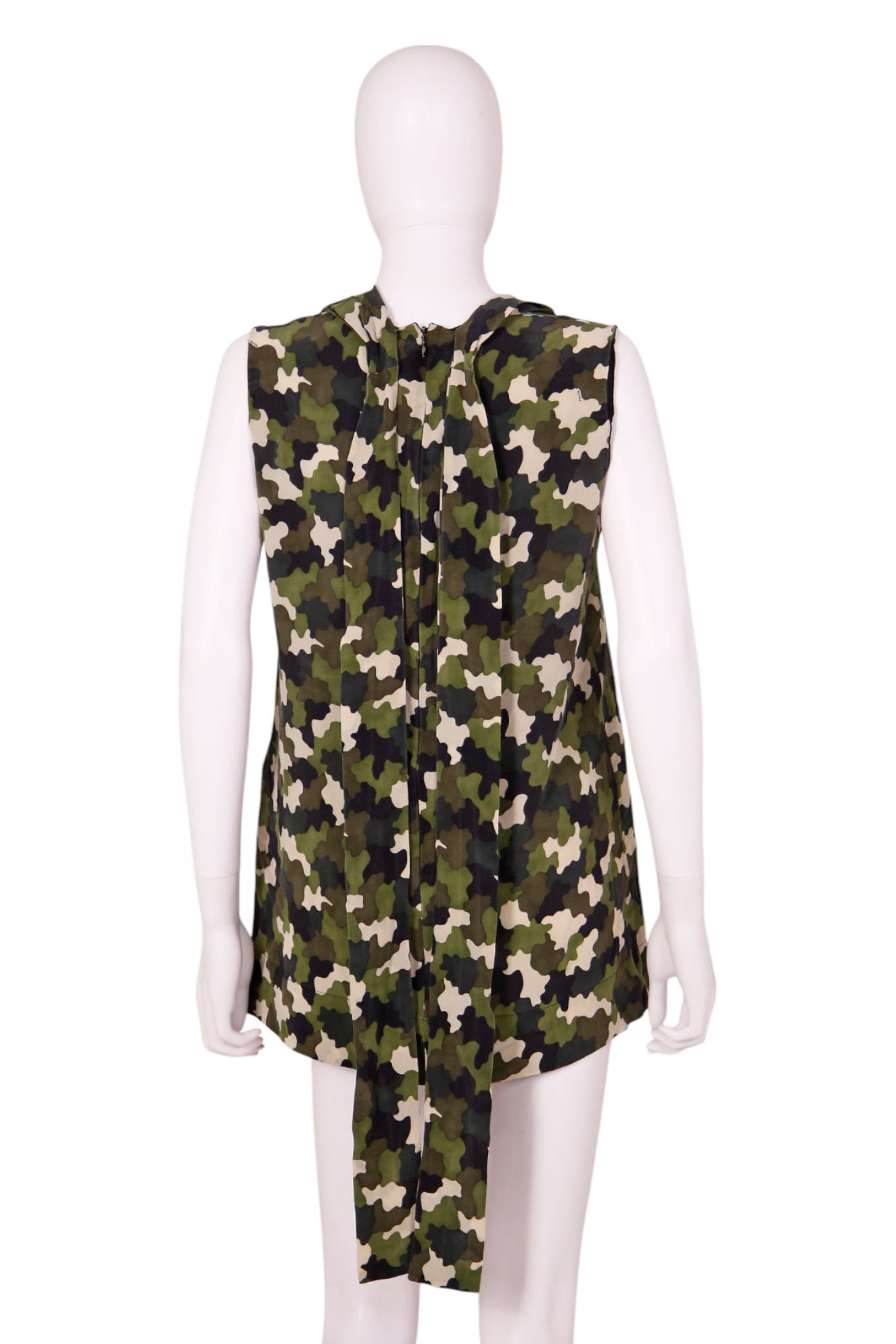 Prada Pre - Fall 2010 Camo Sleveless Tank Top Size M / US 6-8 / IT 42-44 - 5 Thumbnail