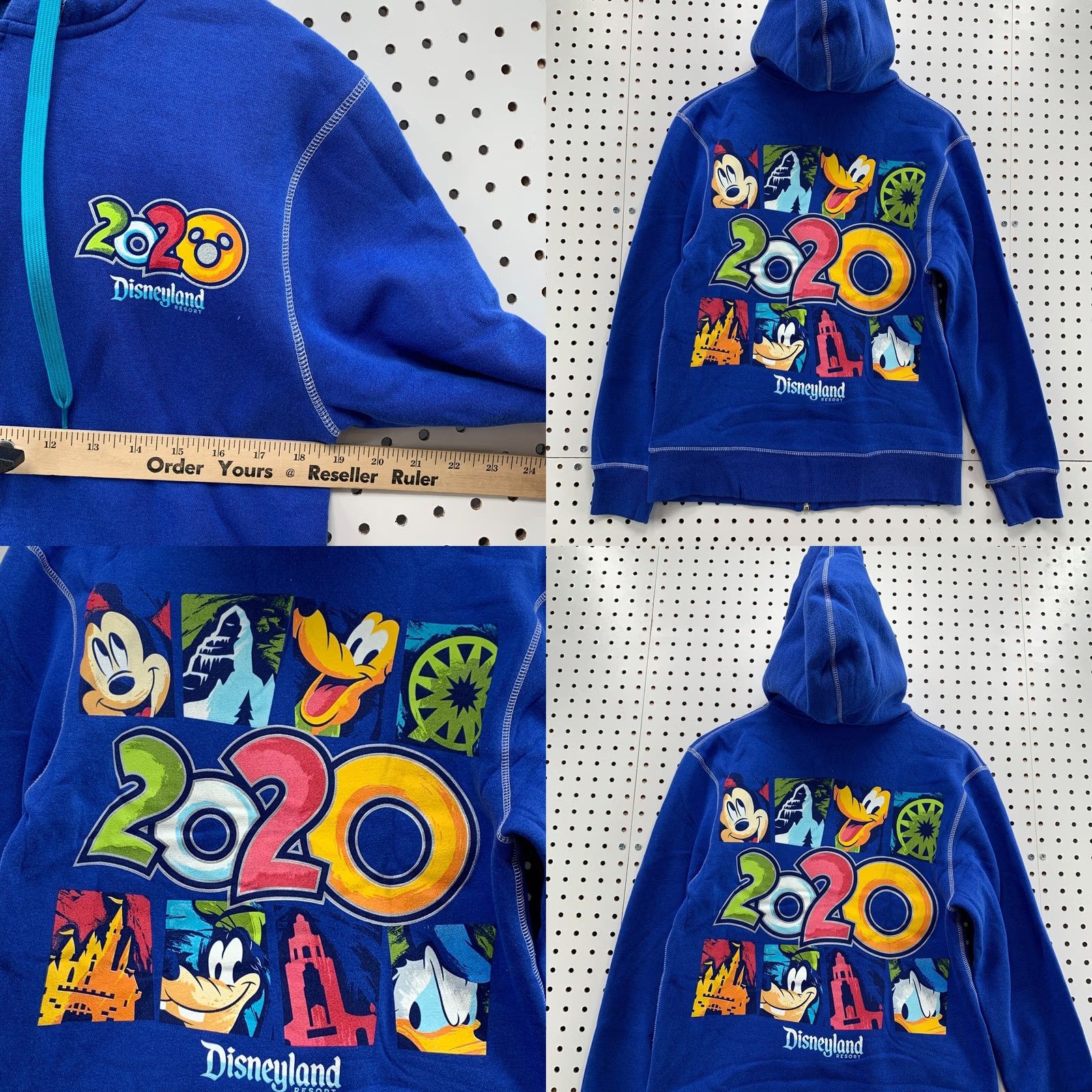 Disney Disney DisneyLand Hoodie Blue Men Small Full Zip Sweatshirt Hooded 2020 Size US S / EU 44-46 / 1 - 9 Thumbnail