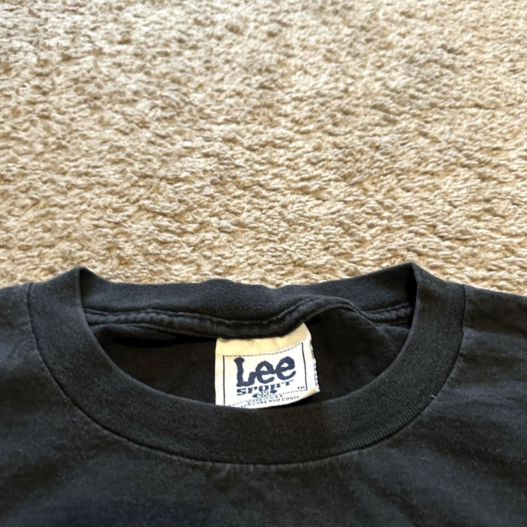 Lee VINTAGE Lee Millenium Shirt 2XL Men Black Short Sleeve Grunge Skater Logo T-Shirt Size US XXL / EU 58 / 5 - 3 Thumbnail