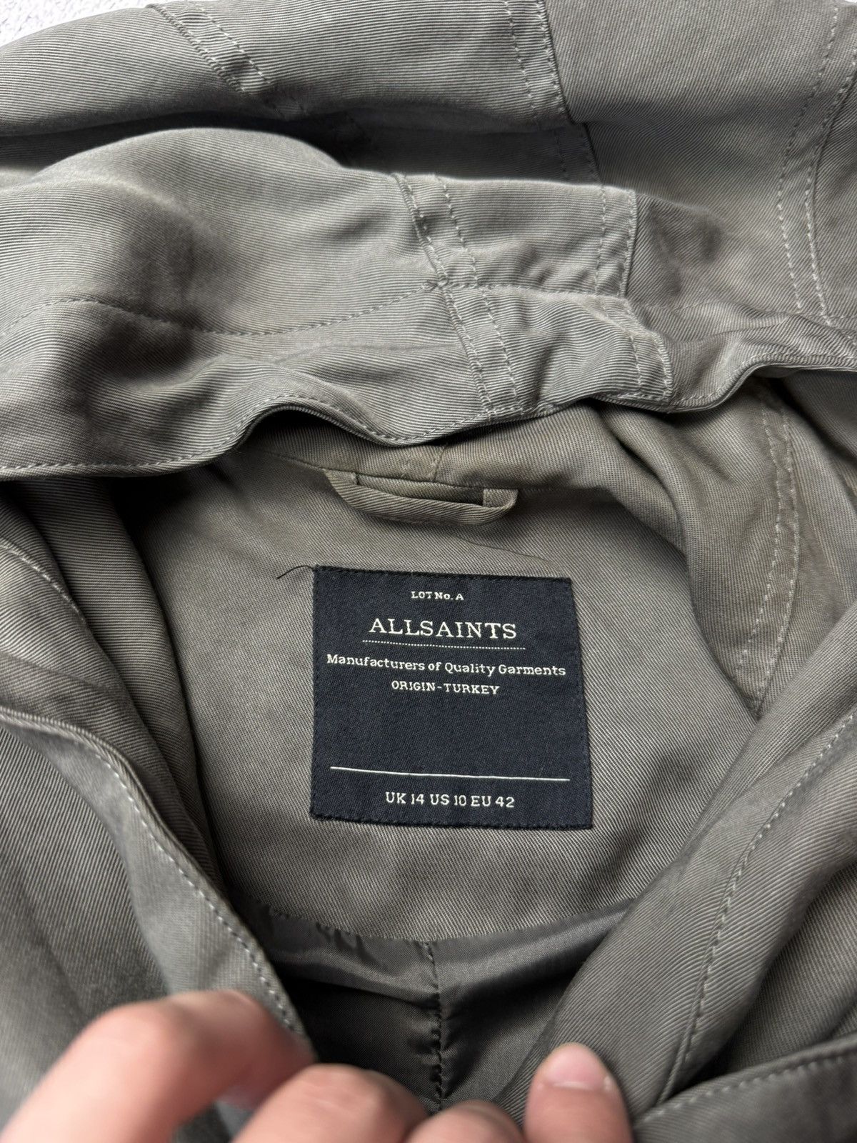 Allsaints Vintage ALLSAINTS PORTERE KHAKI PARKA COAT Japanese Y2K Size L / US 10 / IT 46 - 14 Thumbnail