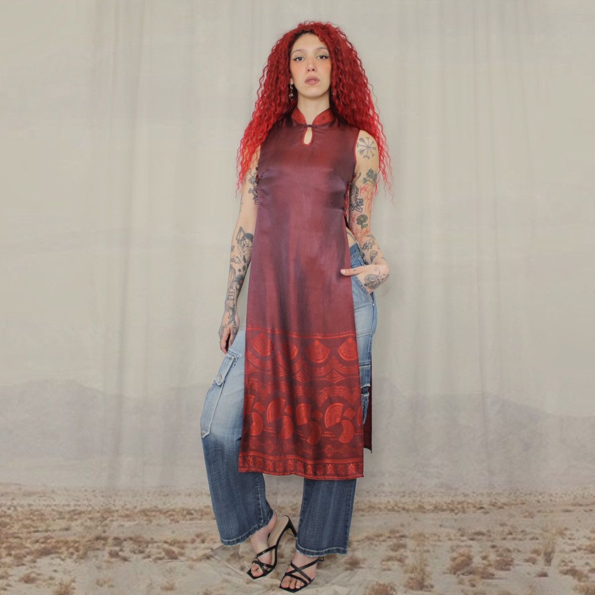 Other 🪭RED MAXI TOP🪭 Size S / US 4 / IT 40 - 1 Thumbnail