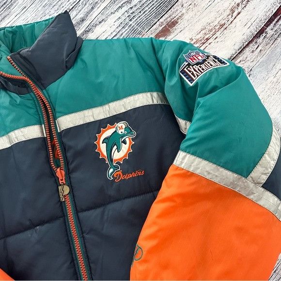 Pro Player Vintage NFL Dolphins “Pro Player” 90’s Puffer Team Reversibl Size US M / EU 48-50 / 2 - 5 Thumbnail