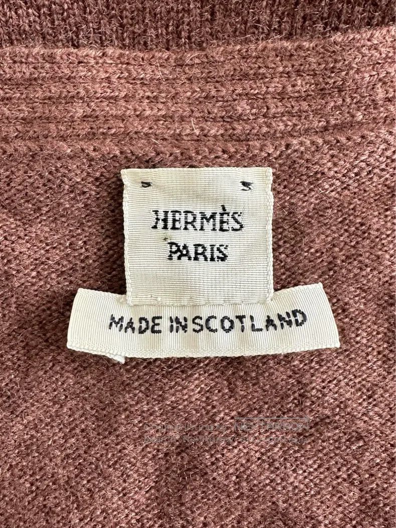 Hermes Hermes Gaultier Era Cashmere H-Buckle Knit Long Cardigan - Size M / US 6-8 / IT 42-44 - 7 Thumbnail