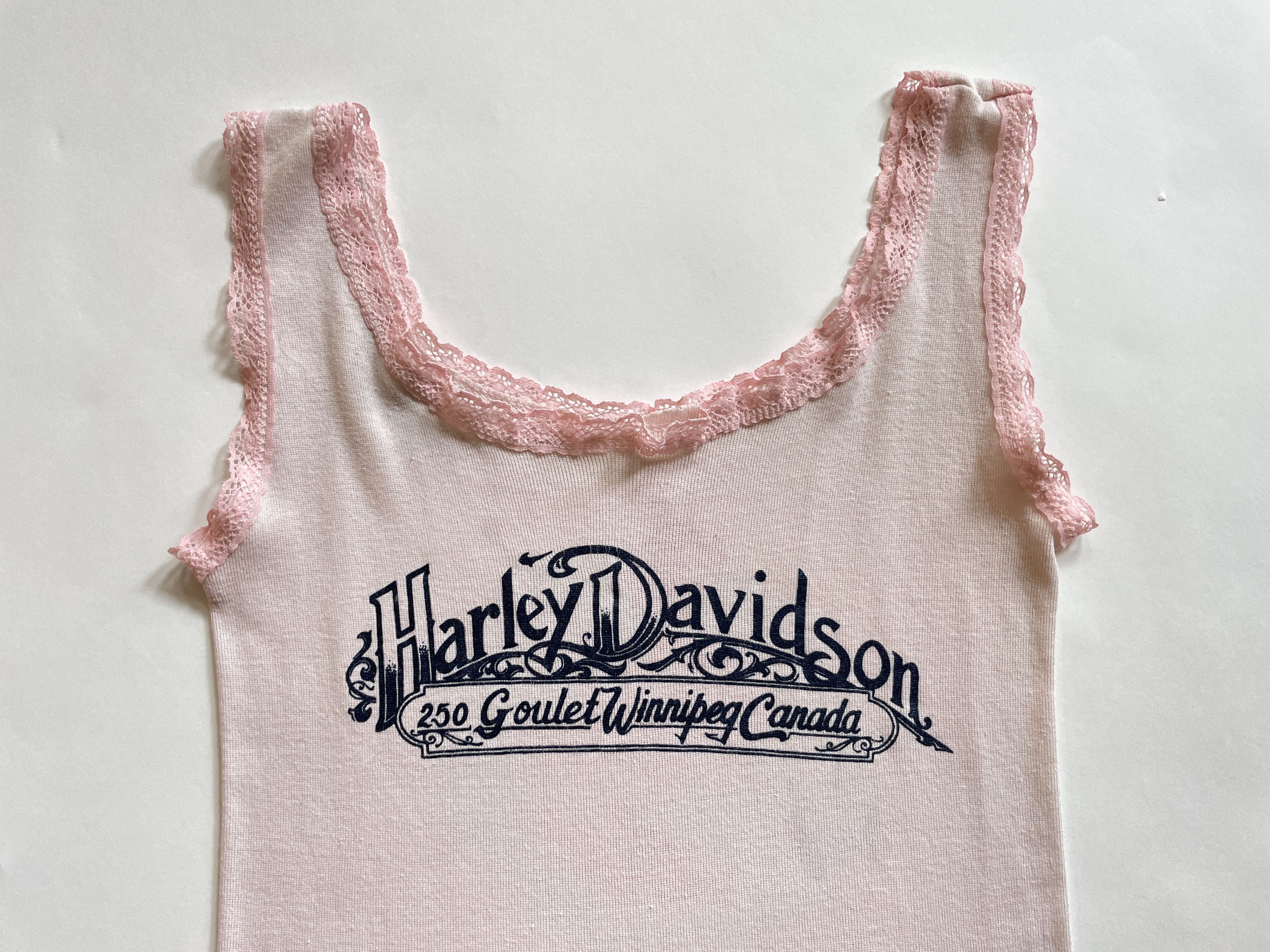Harley Davidson 1987 Harley Davidson 3D Emblem Biker Lace Tank Top Size XS / US 0-2 / IT 36-38 - 6 Thumbnail