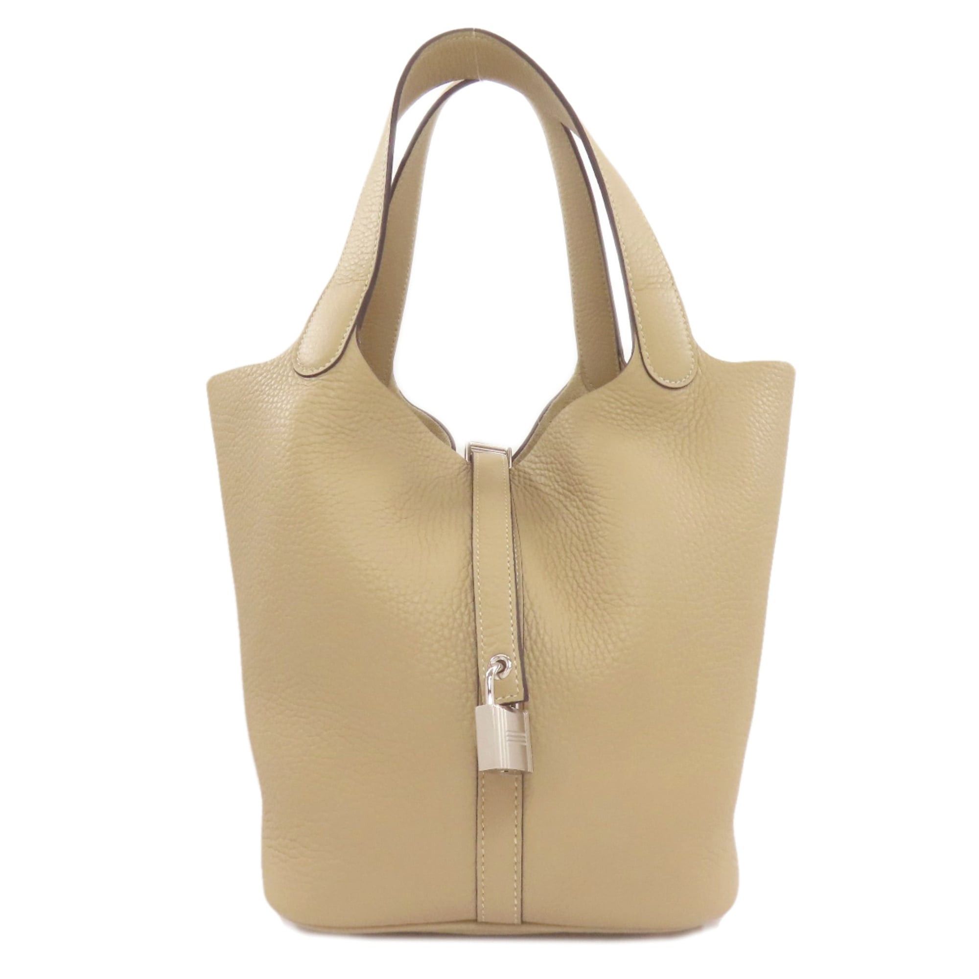 Hermès Picotin Lock MM Handbag with Silver Hardware Taurillon Women's HERMES