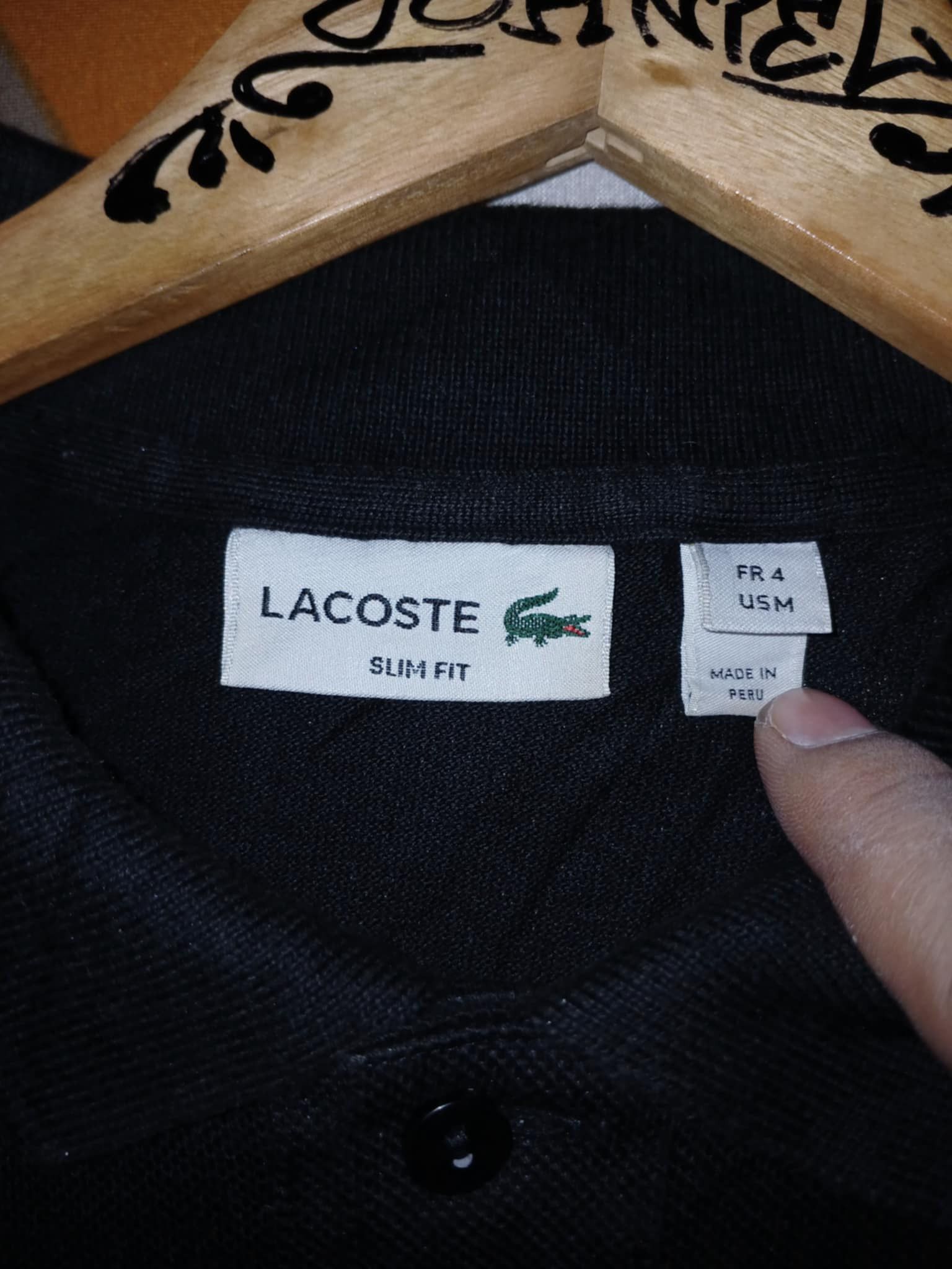 Lacoste Lacoste (black) Slim fit Polo Shirt Size US M / EU 48-50 / 2 - 3 Thumbnail