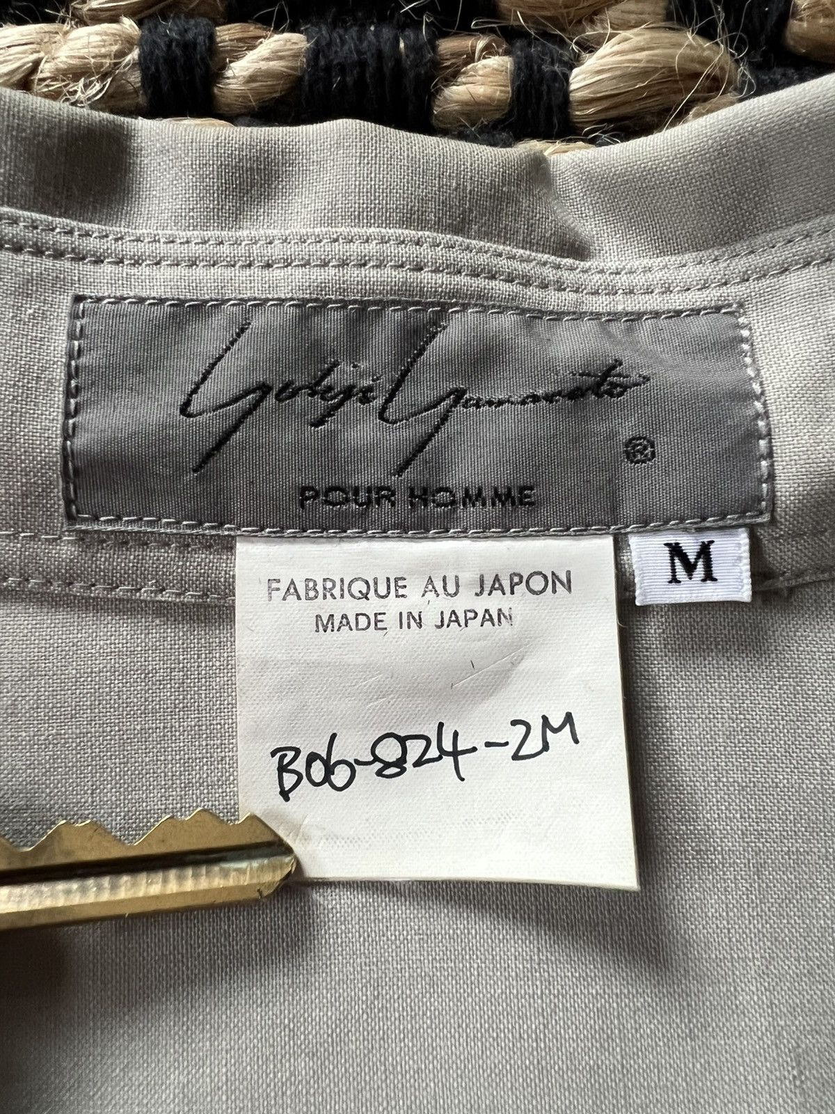 Yohji Yamamoto Yohji Yamamoto Pour Homme *Sample* AW91 Graphic Button Up Size US M / EU 48-50 / 2 - 4 Thumbnail