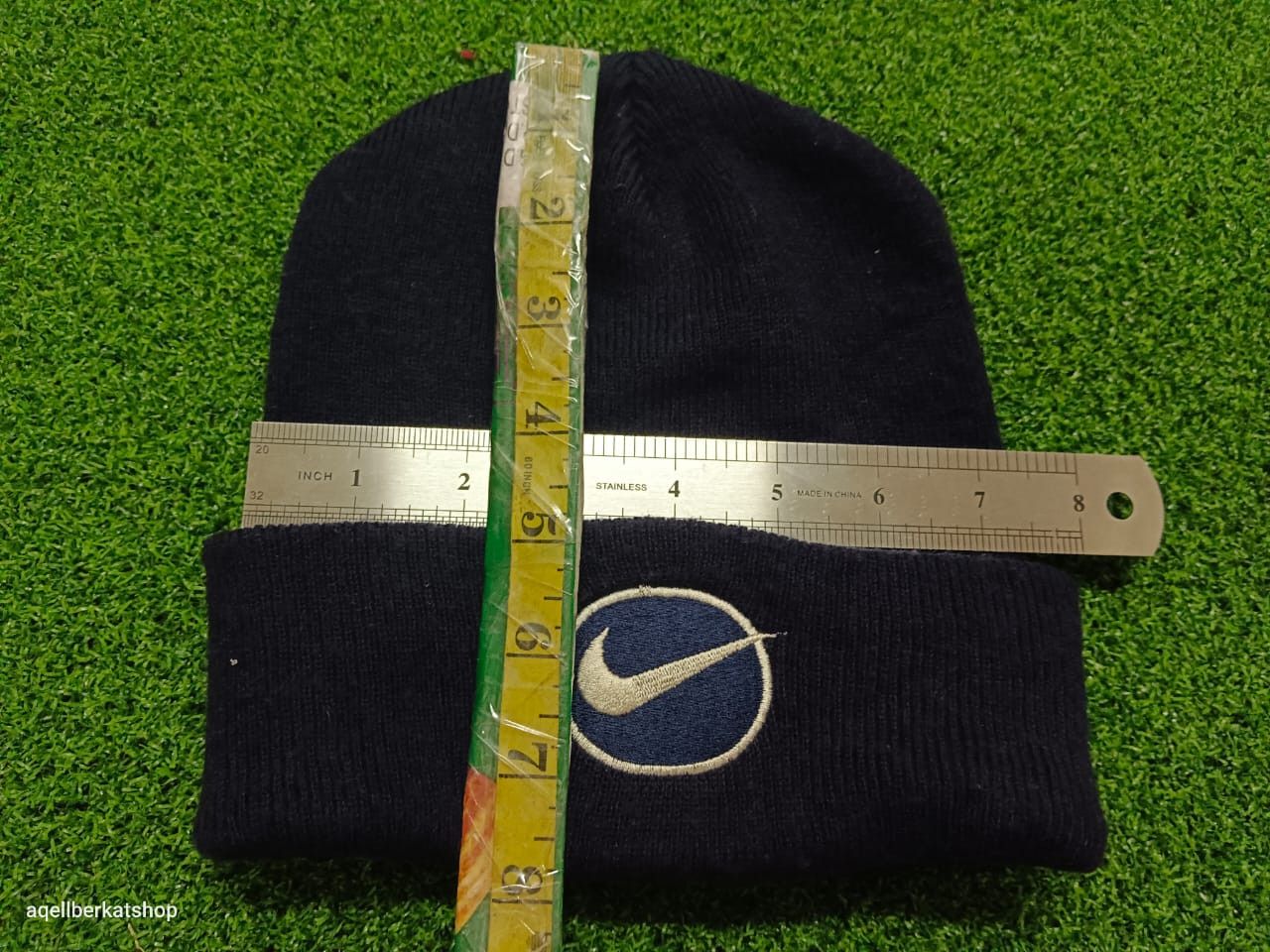 Nike VTG 80s NIKE SWOOSH Taiwan ROC Embroidered Logo Beanie Size ONE SIZE - 3 Thumbnail