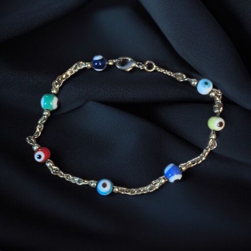 Other Gold tone station evil eye chain bracelet Size ONE SIZE - 1 Thumbnail