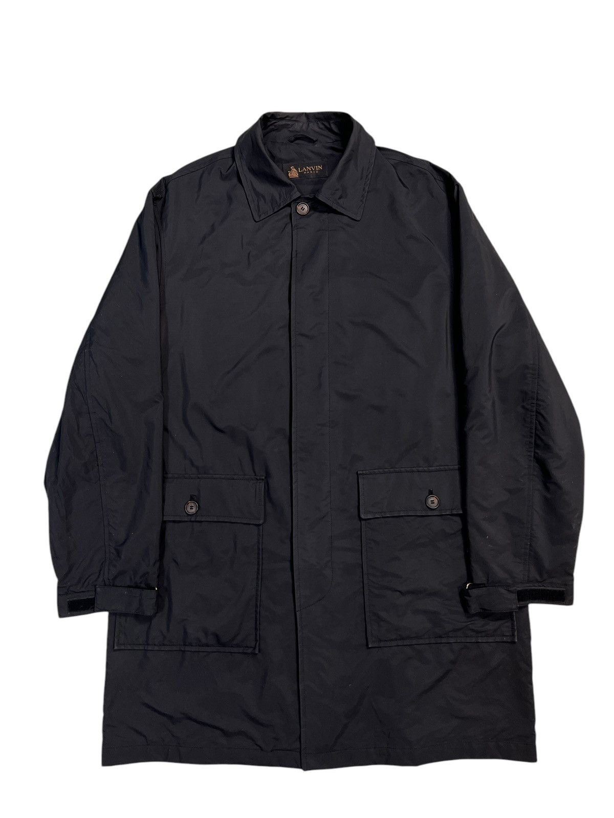 Lanvin Lanvin Paris oiled Coat Jacket Made In Italy Size US M / EU 48-50 / 2 - 2 Thumbnail