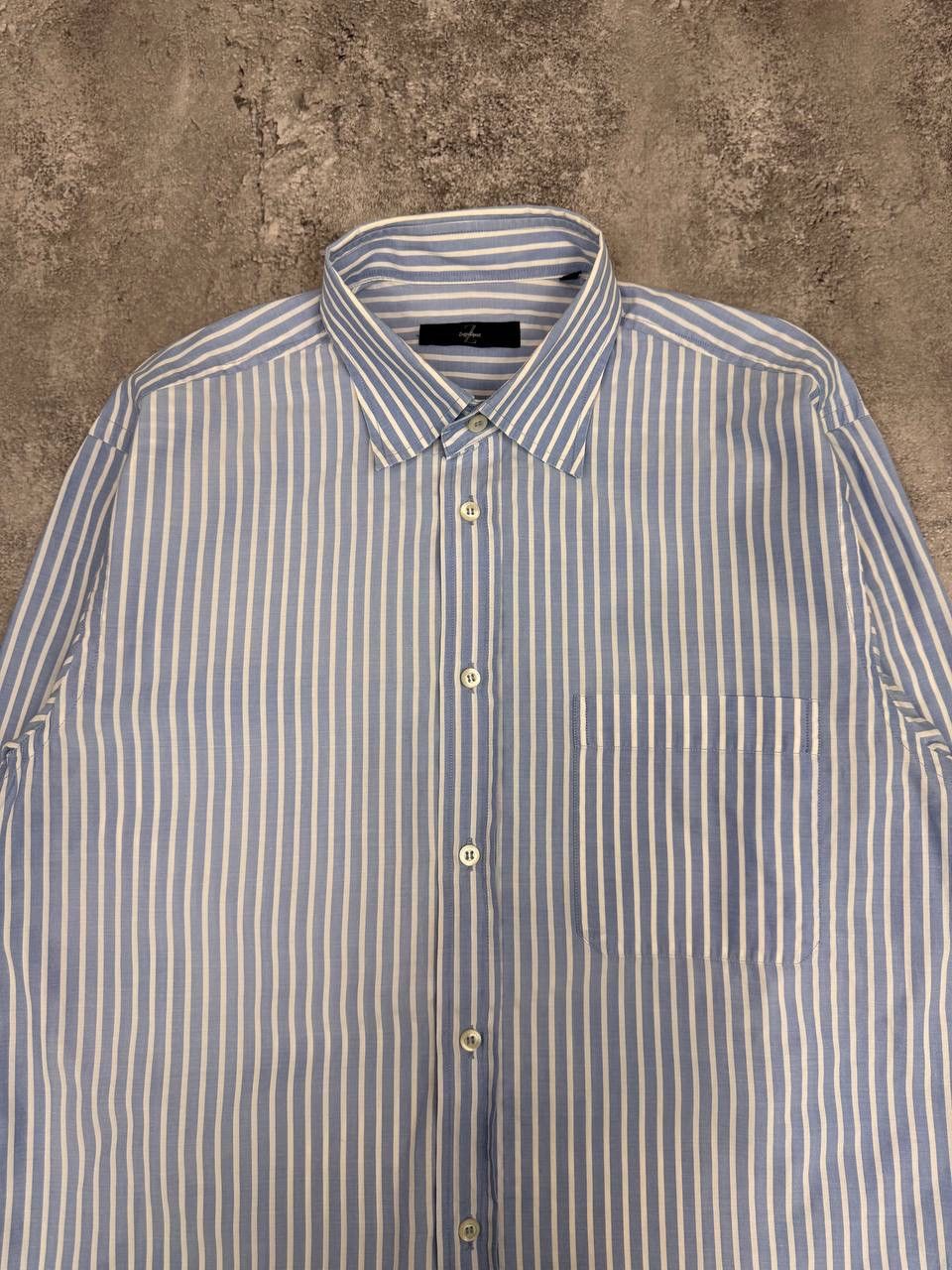 Z Zegna Z Zegna Sport Men Striped Shirt Blue White Size M Size US M / EU 48-50 / 2 - 2 Thumbnail