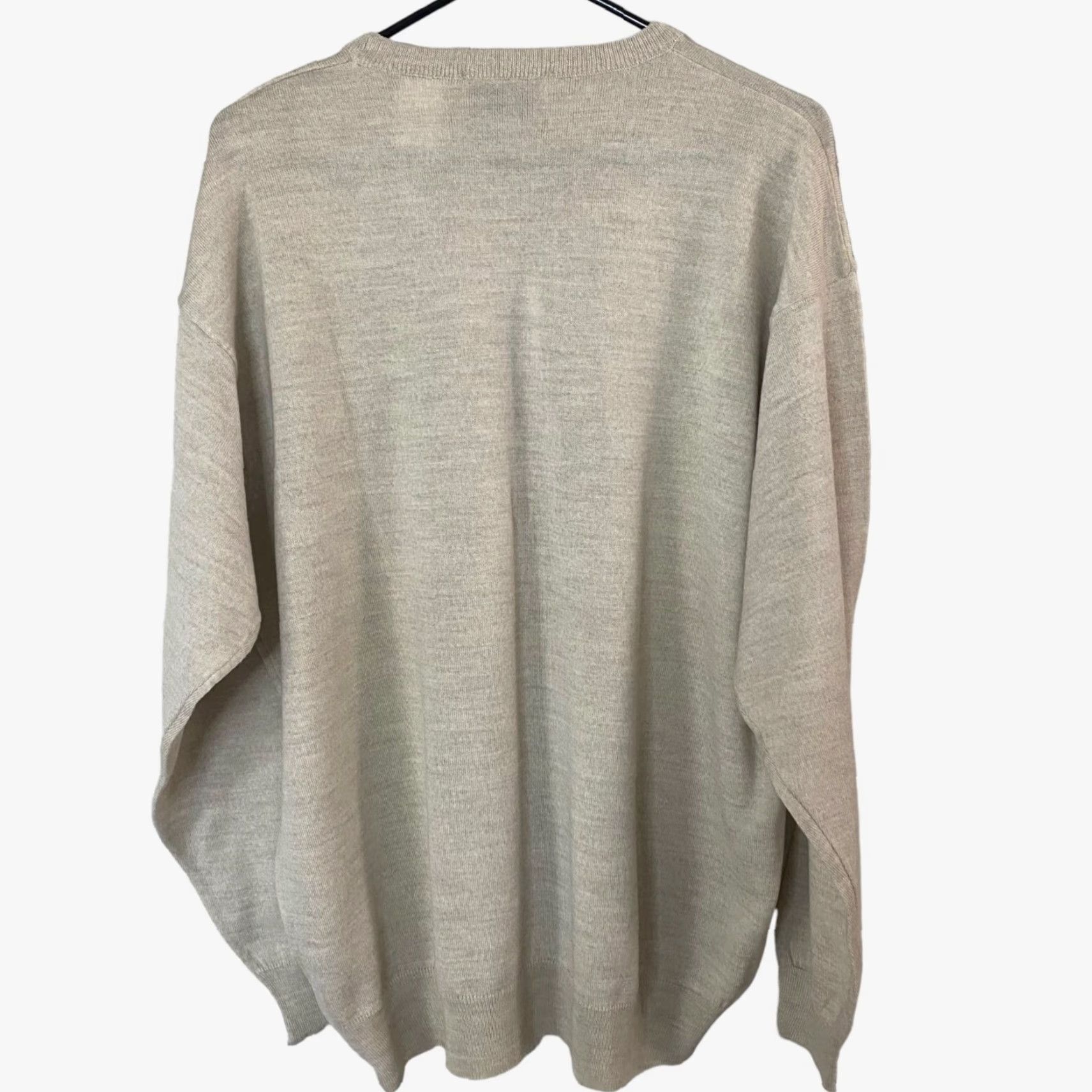 Vintage VINTAGE Vinci Collection Italian Wool Sweater Pullover Beige Men XXL Crewneck Knit 100% Wool Autumn Winter 2XL Mens Size US XXL / EU 58 / 5 - 3 Thumbnail