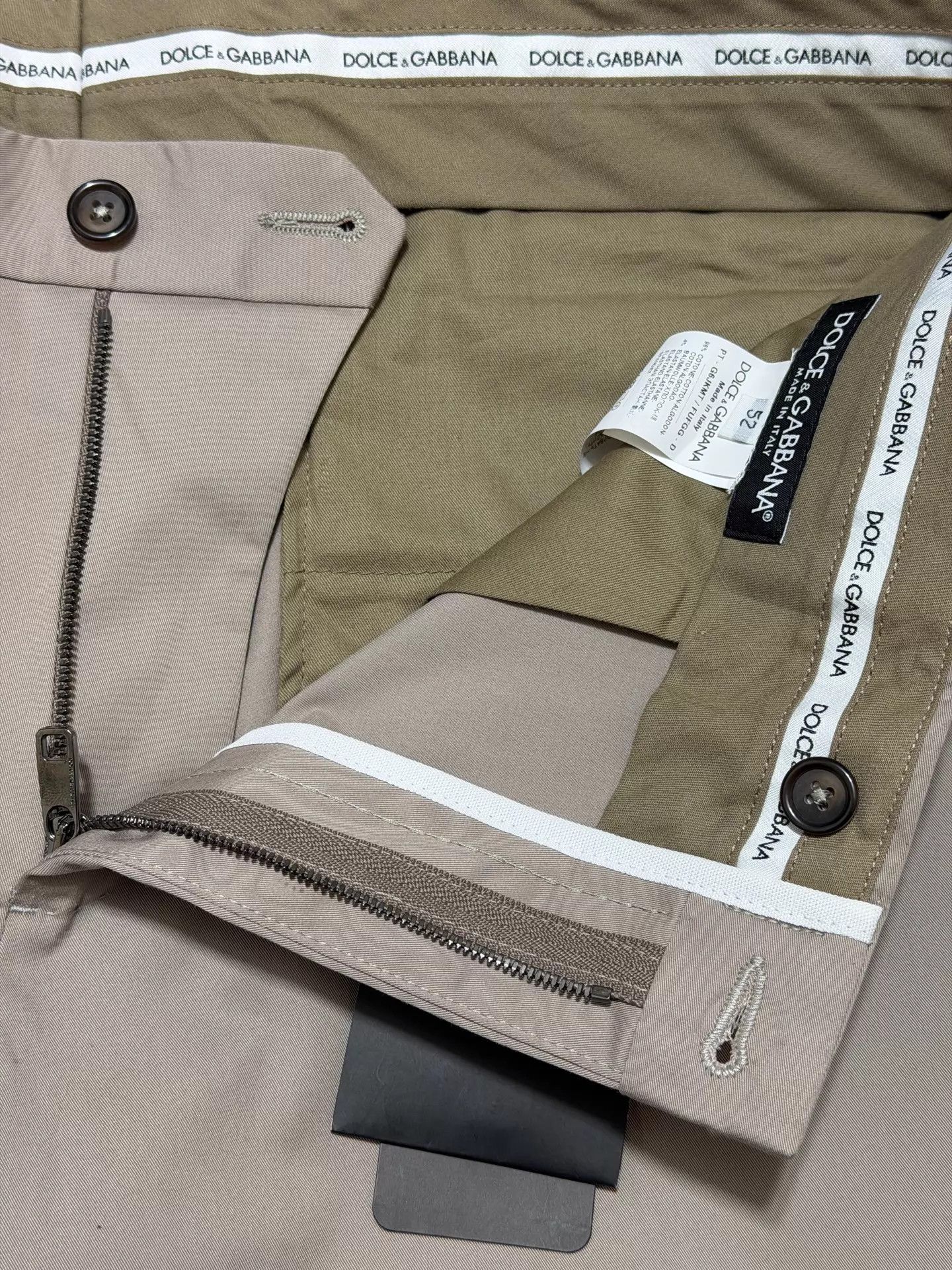 Dolce & Gabbana Dolce&Gabbana Slim Fit Khaki Casual Pants 52 Size US 36 / EU 52 - 4 Thumbnail