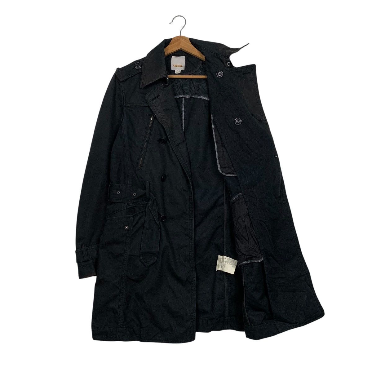Diesel Diesel Double Breasted Black Coat Size US S / EU 44-46 / 1 - 9 Thumbnail