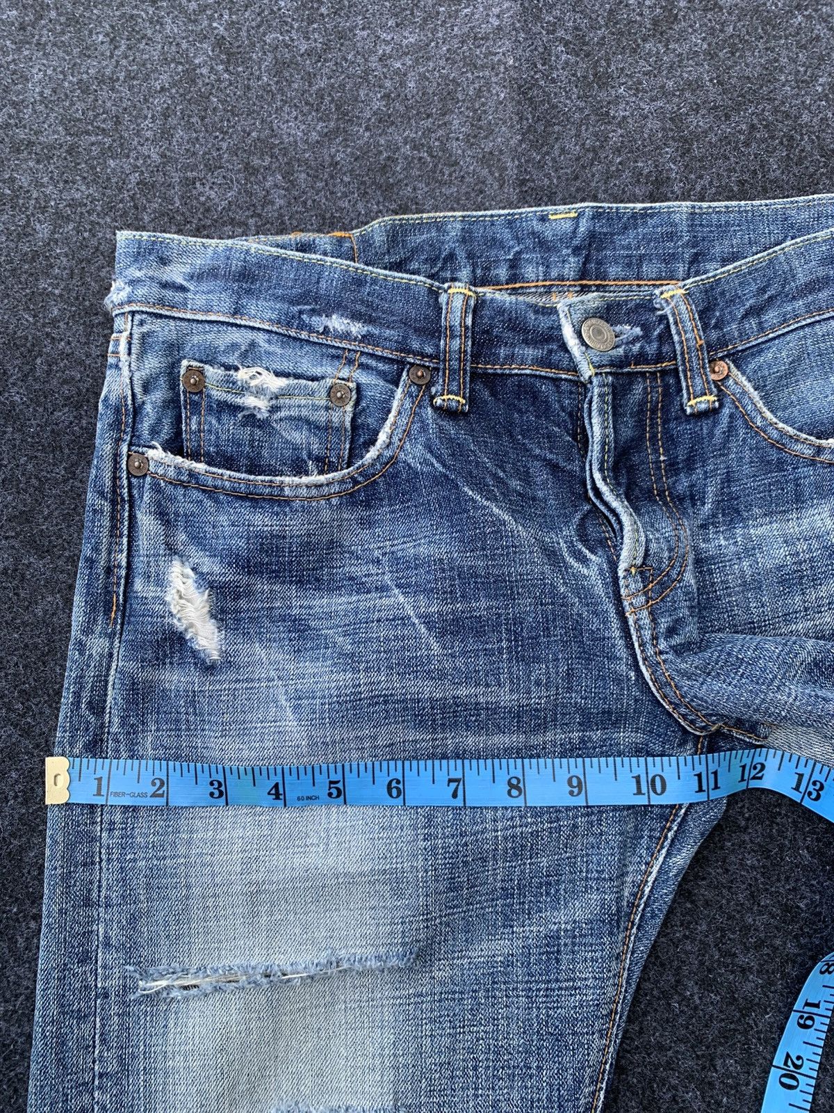 Eternal Eternal Flare Jeans Japan Made – Distressed Vintage Look Size US 32 / EU 48 - 13 Thumbnail
