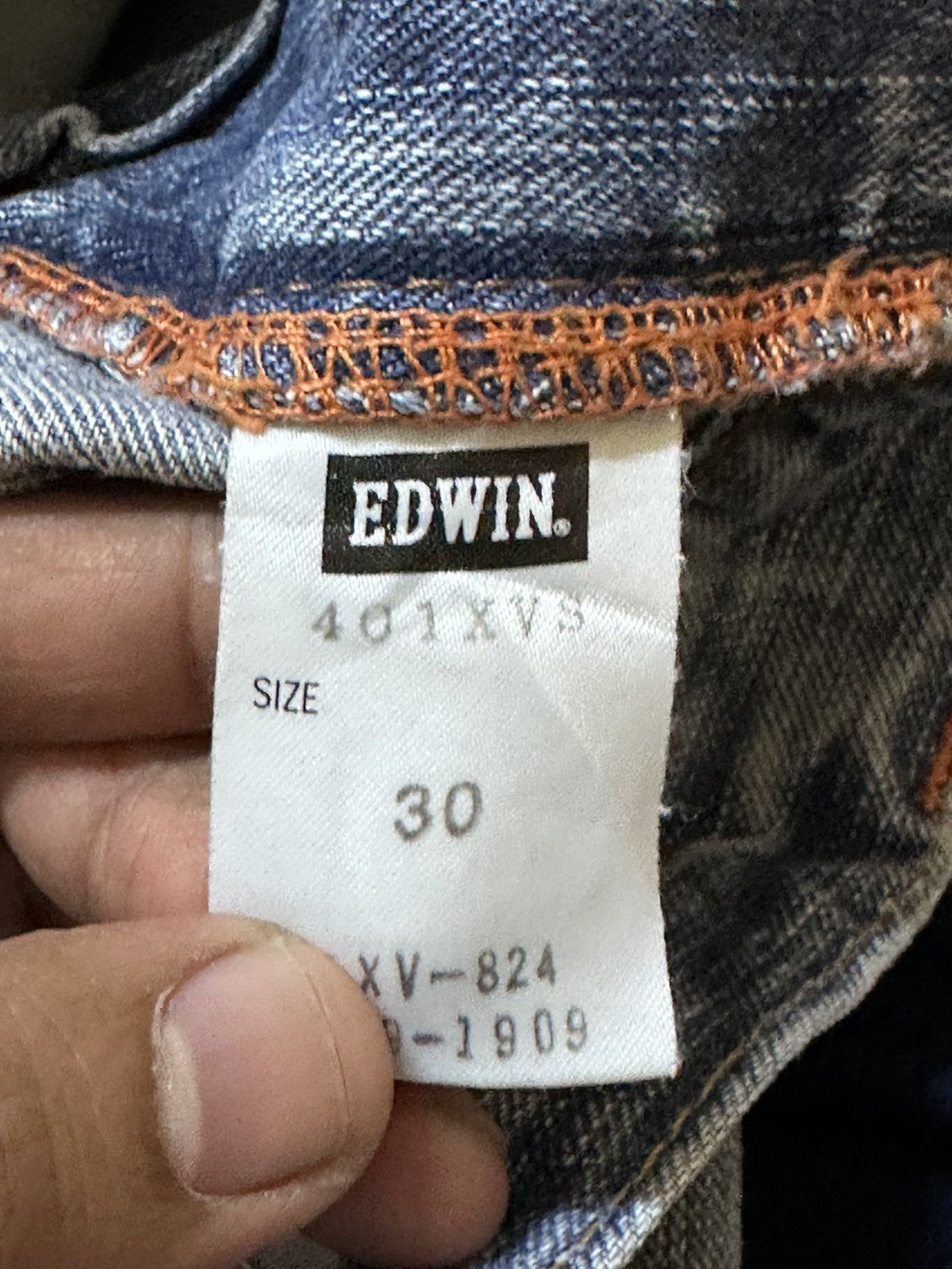 Edwin Vintage Edwin XV-S Flare Bootcut Faded Buckle Belt Denim Size US 31 - 9 Thumbnail