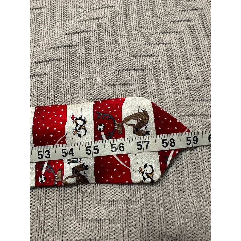 John Ashford John Ashford Christmas novelty silk tie Size ONE SIZE - 4 Thumbnail