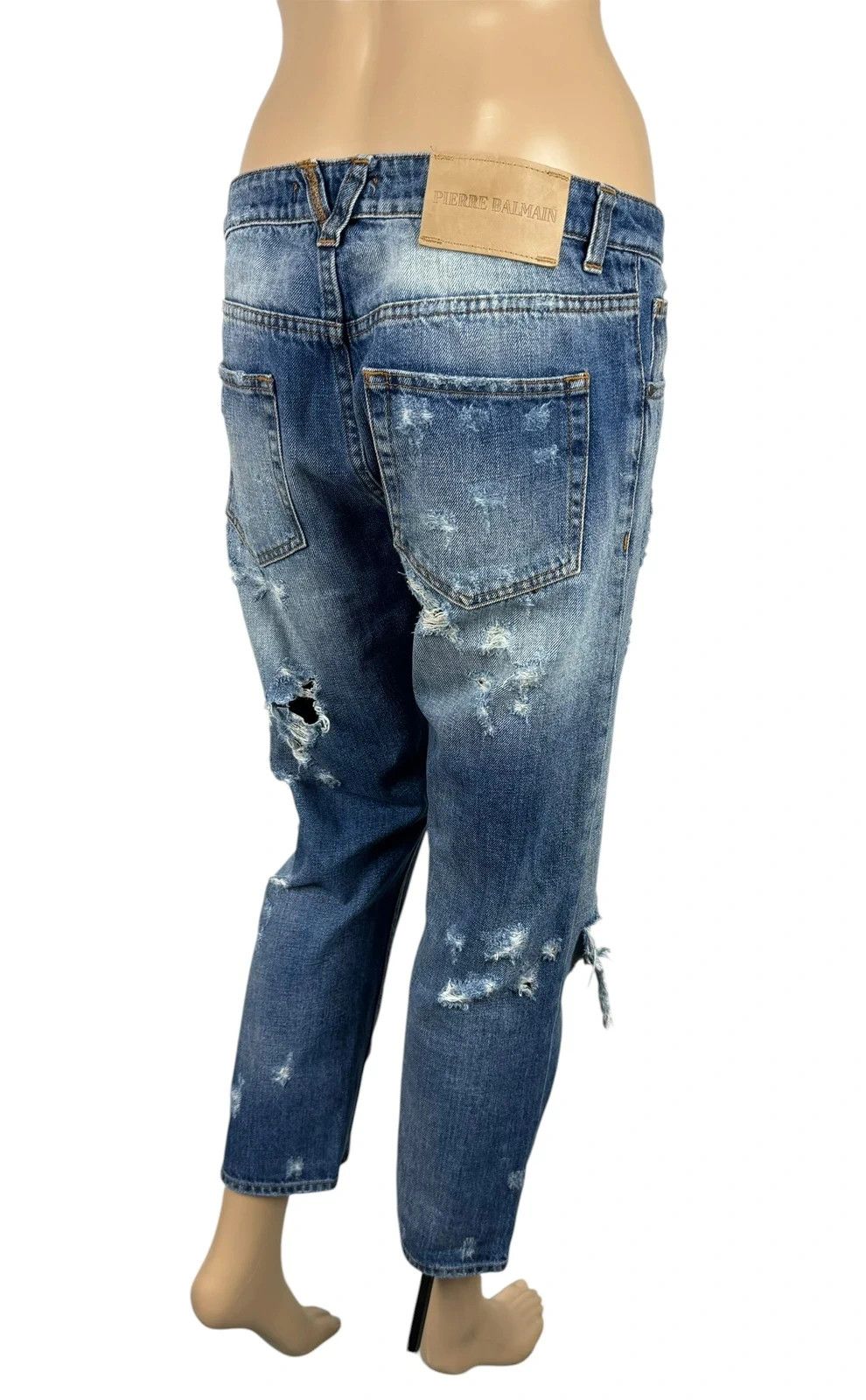 Pierre Balmain Pierre Balmain Ripped Jeans size 27 Size 27" / US 4 / IT 40 - 6 Thumbnail