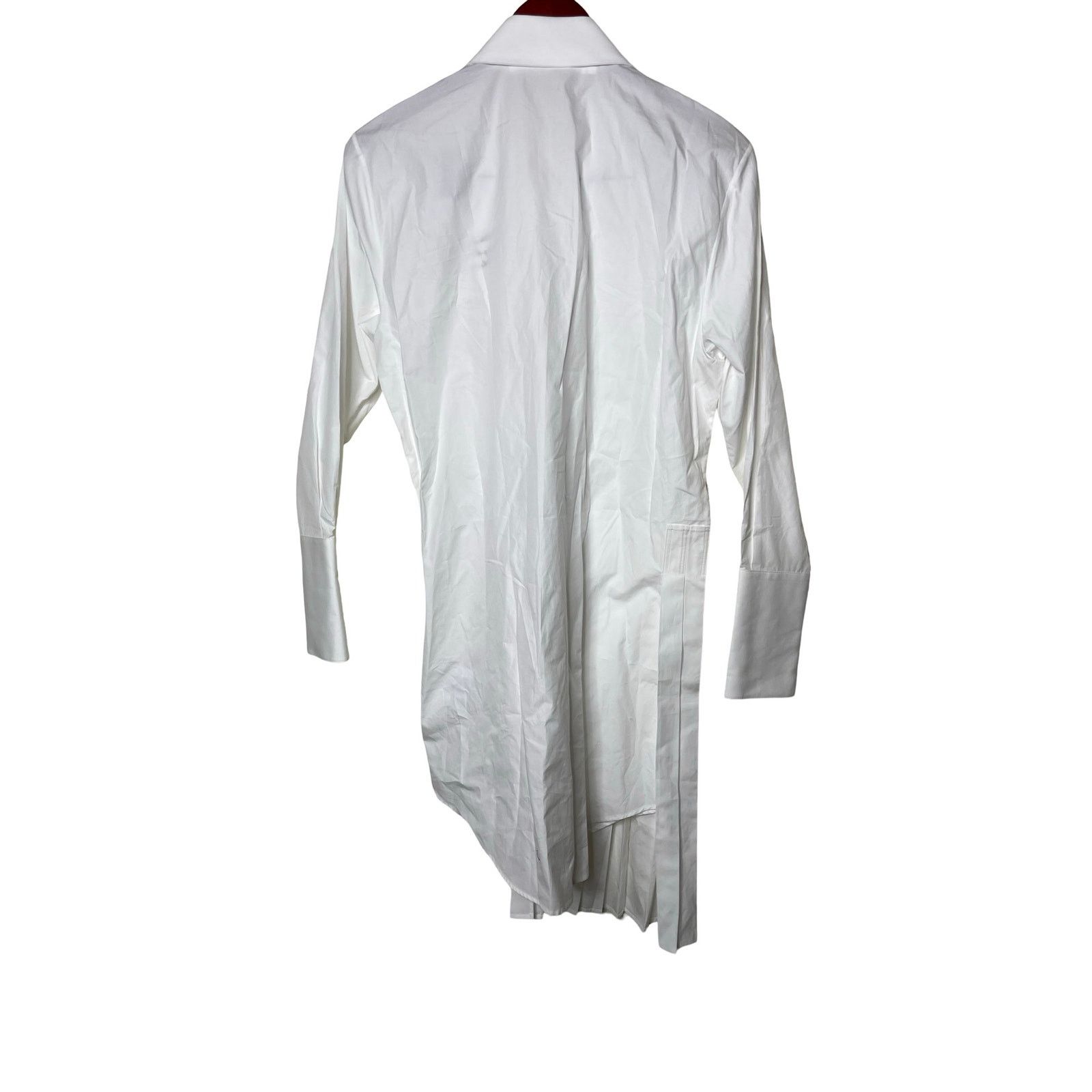 Off-White NWT OFF WHITE Popeline Pleated Shirt Dress crisp cotton Size XS / US 0-2 / IT 36-38 - 6 Thumbnail