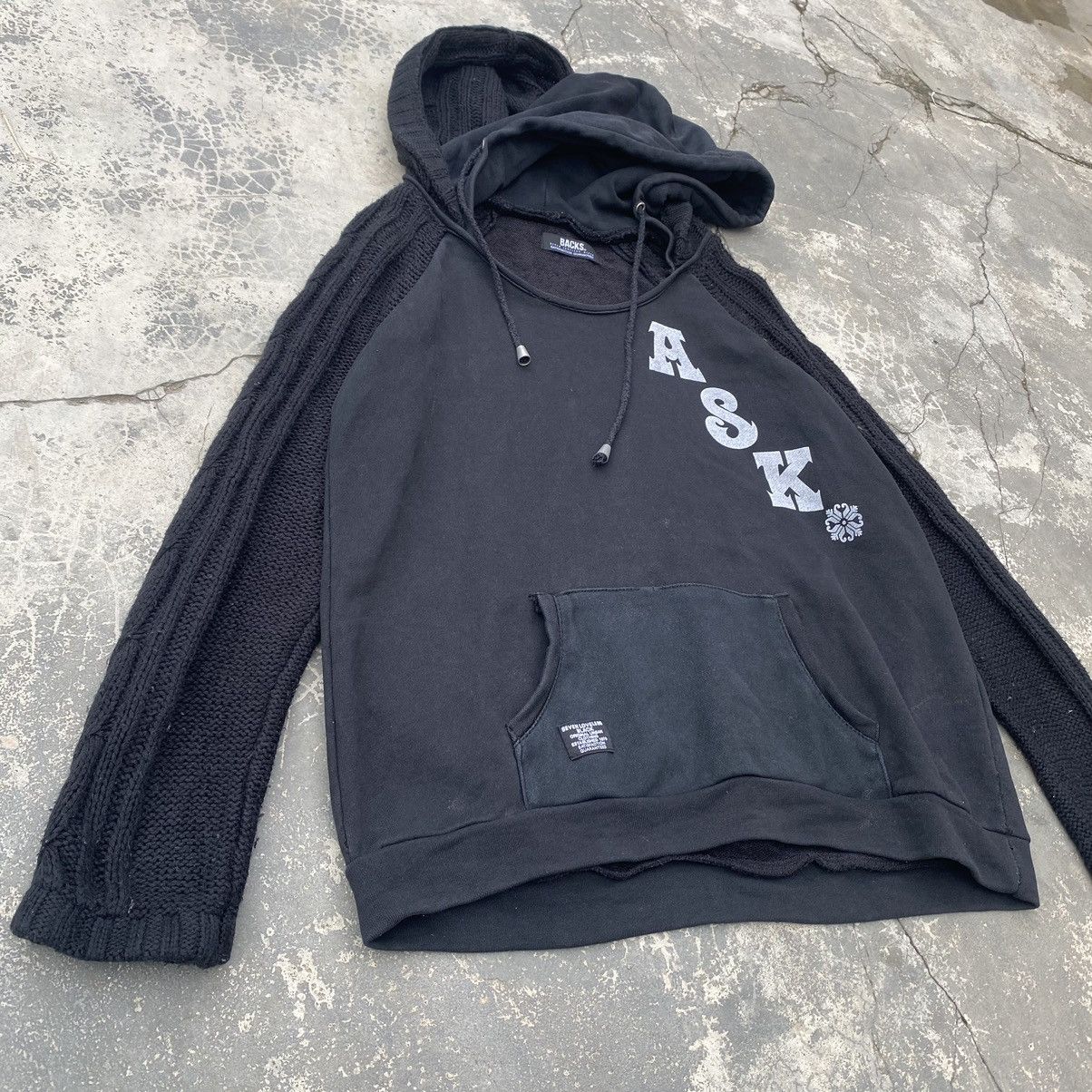 Vintage BACKS Seven Loveless Black double hoodie Size US M / EU 48-50 / 2 - 3 Thumbnail