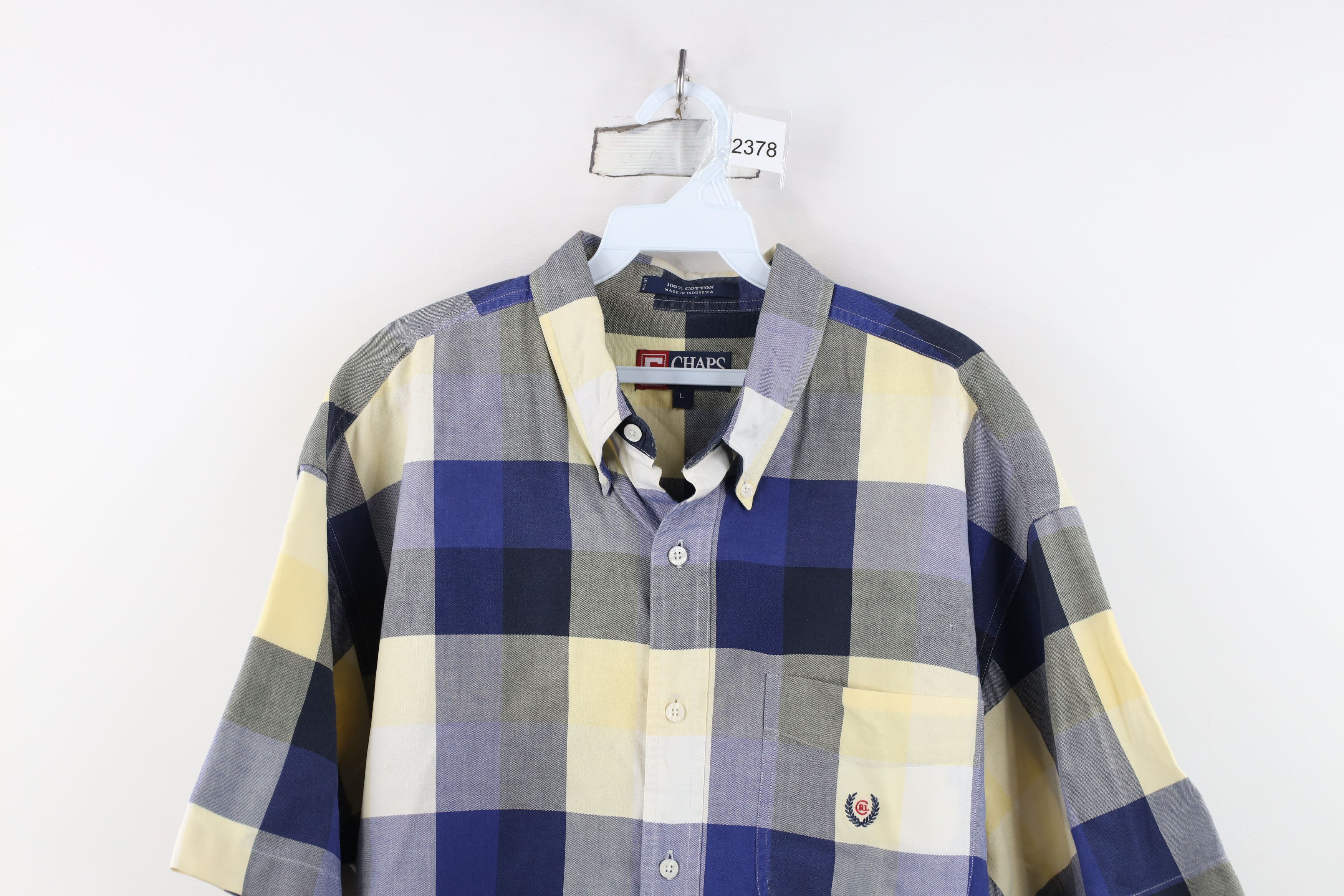 Ralph Lauren Vintage 90s Chaps Ralph Lauren Monogram Button Down Shirt Size US L / EU 52-54 / 3 - 2 Thumbnail