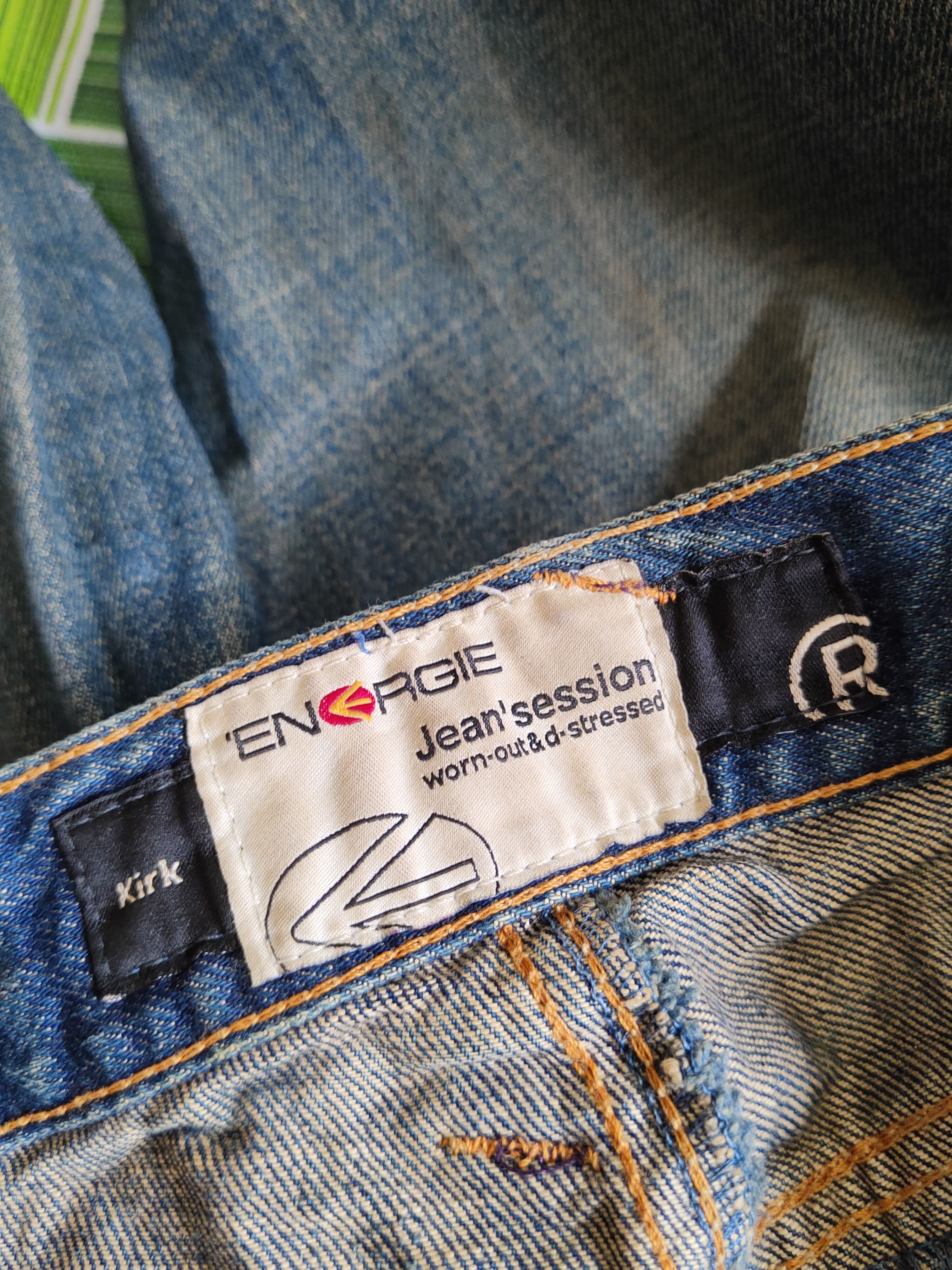 Energie D Energie Dark Blue Distressed faded jeans Denim #S1540 Size US 29 - 16 Thumbnail