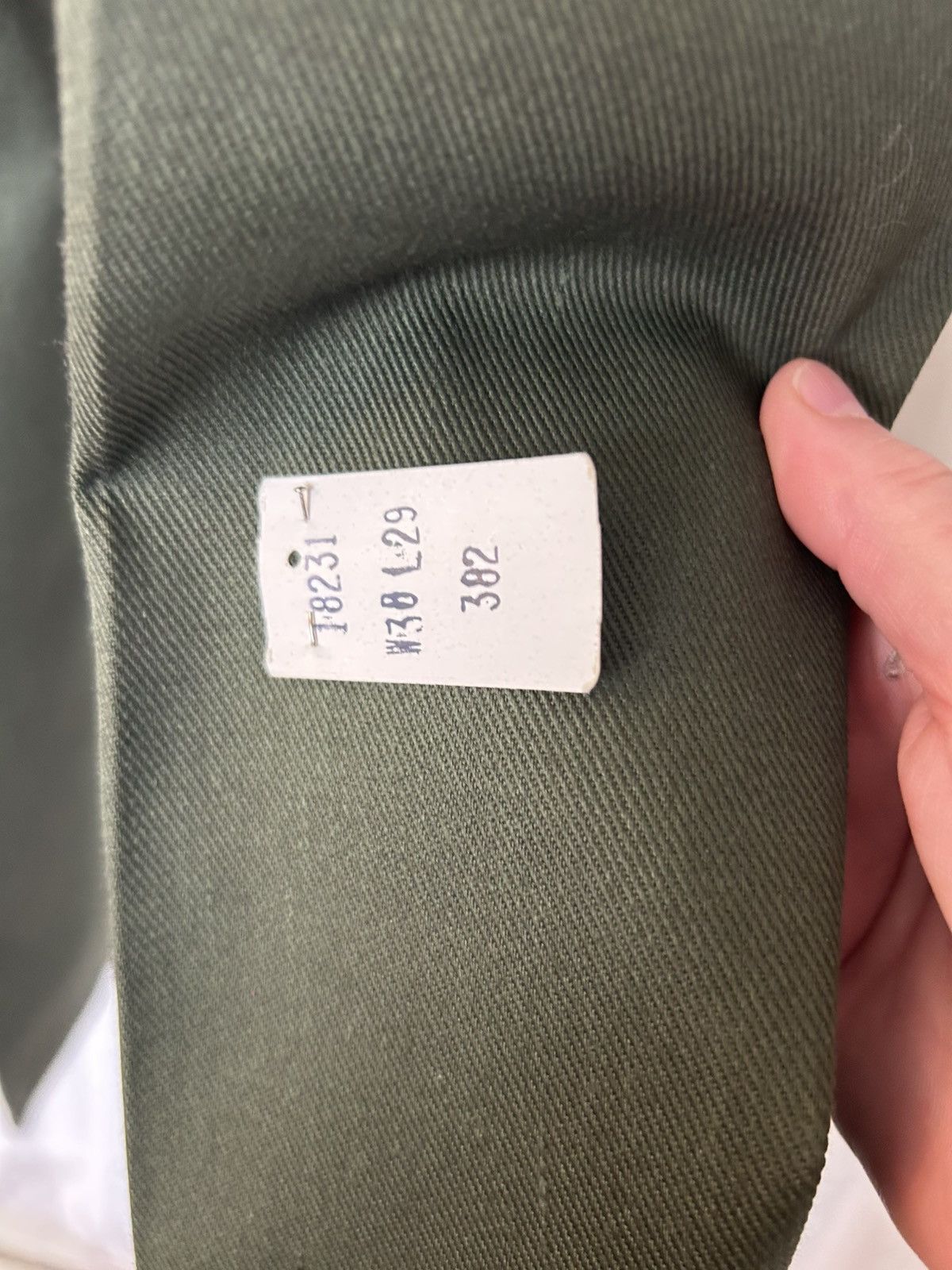 Sears Pants: vintage deadstock Sears green 70s? Perma-prest 38x29 Size US 38 / EU 54 - 5 Thumbnail