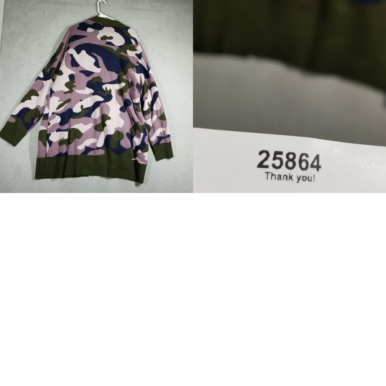 Anthropologie Anthropologie Sweater Cardigan Womens 2XL Camouflage Open Duster Kimono Green Army Knit Long Sleeve Casual Fall Winter 4-5-3 Size XXL / US 16-18 / IT 52-54 - 8 Thumbnail