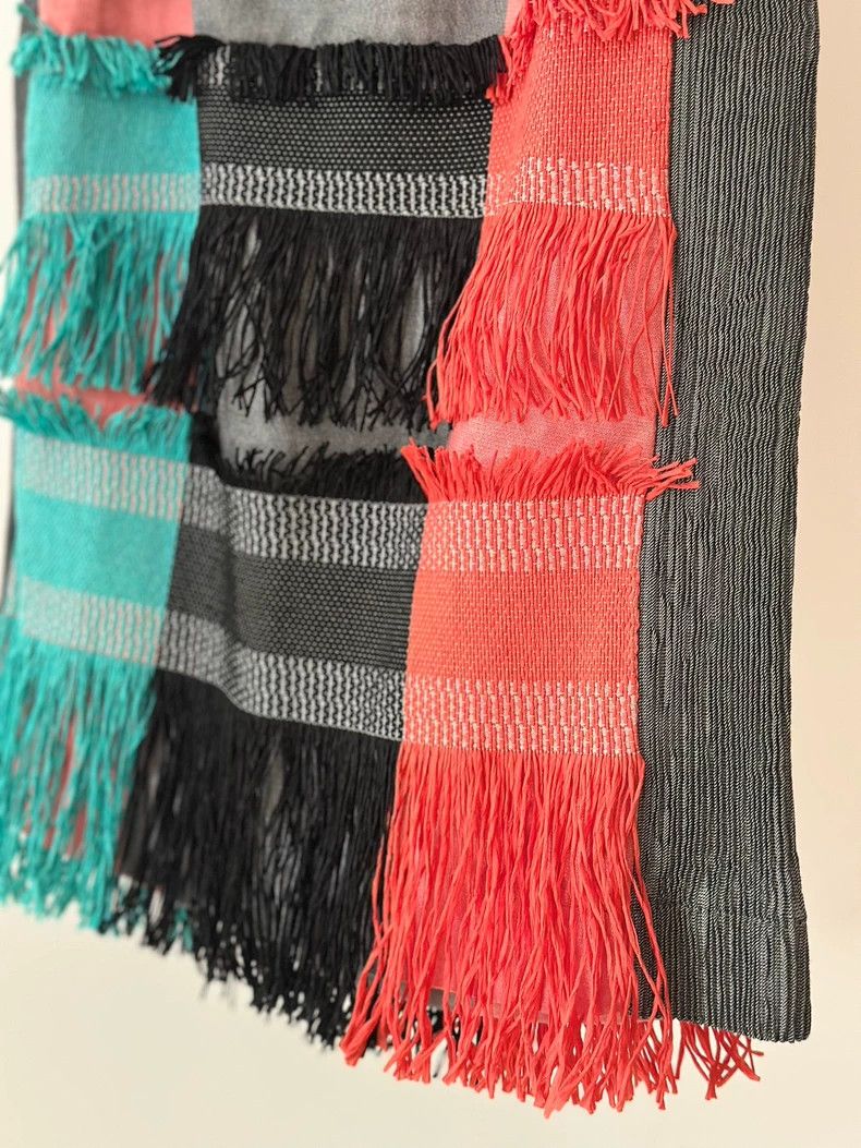 Issey Miyake Issey Miyake size:2 Black, green and red color-blocked mai Size 31" - 7 Thumbnail