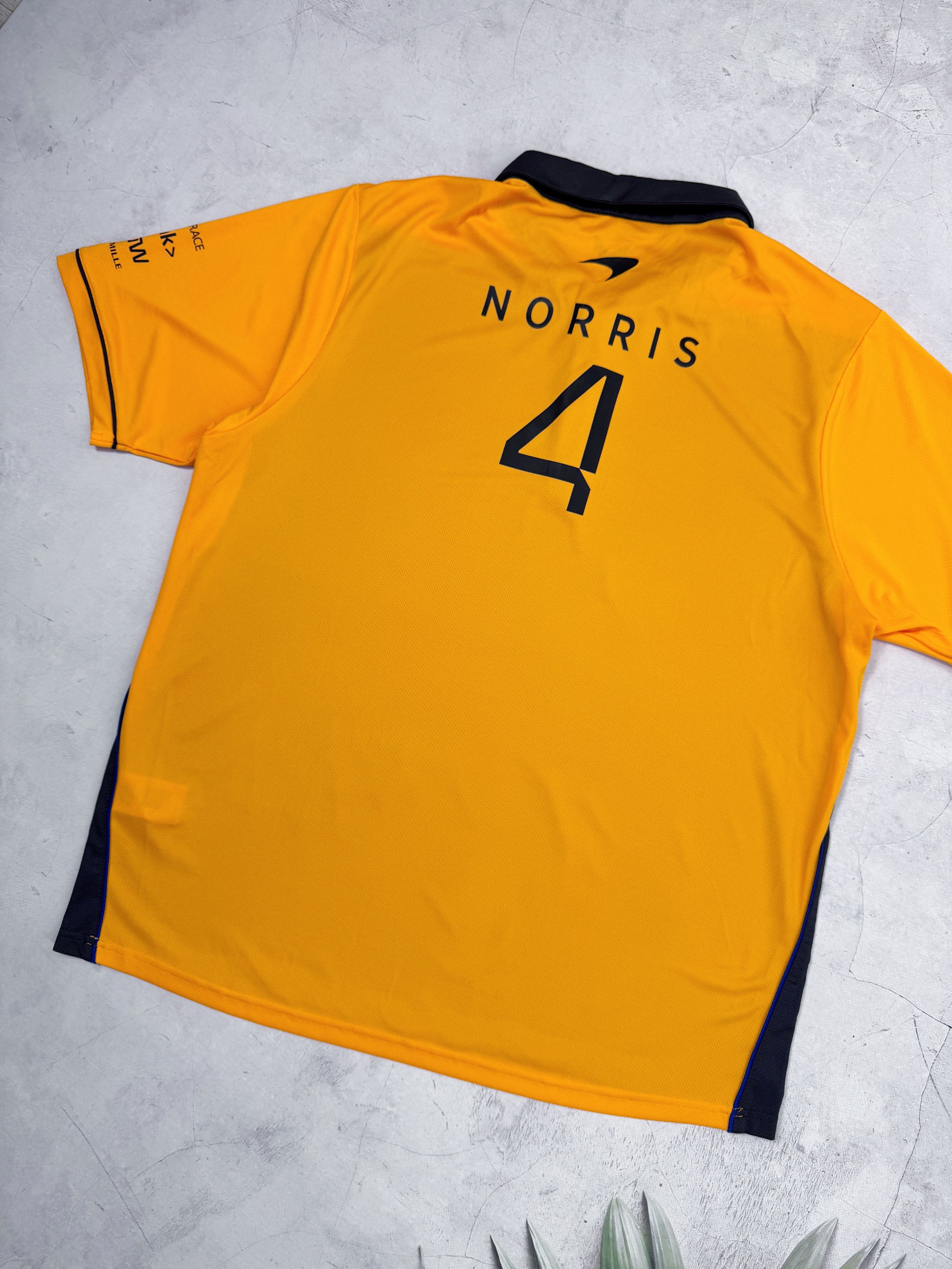 Formula 1 McLaren F1 Racing Team Polo T-Shirt #4 Norris by Castore Size US XL / EU 56 / 4 - 9 Thumbnail