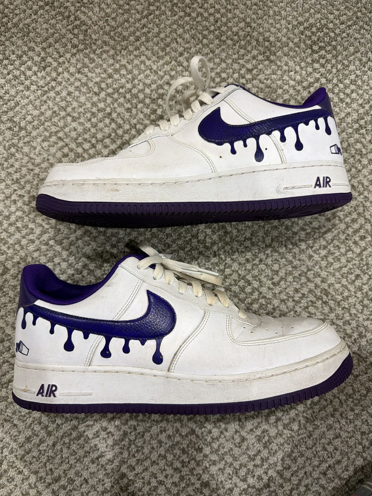 Nike Air Force 1 size 11.5 Purple Hand-Painted Size US 11.5 / EU 44-45 - 1 Thumbnail
