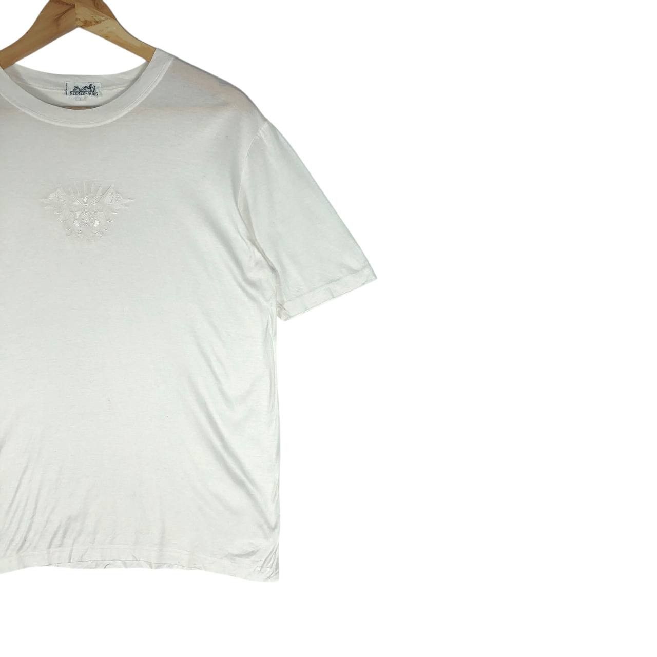 Hermes Hermes Paris White T-Shirt Size US S / EU 44-46 / 1 - 4 Thumbnail
