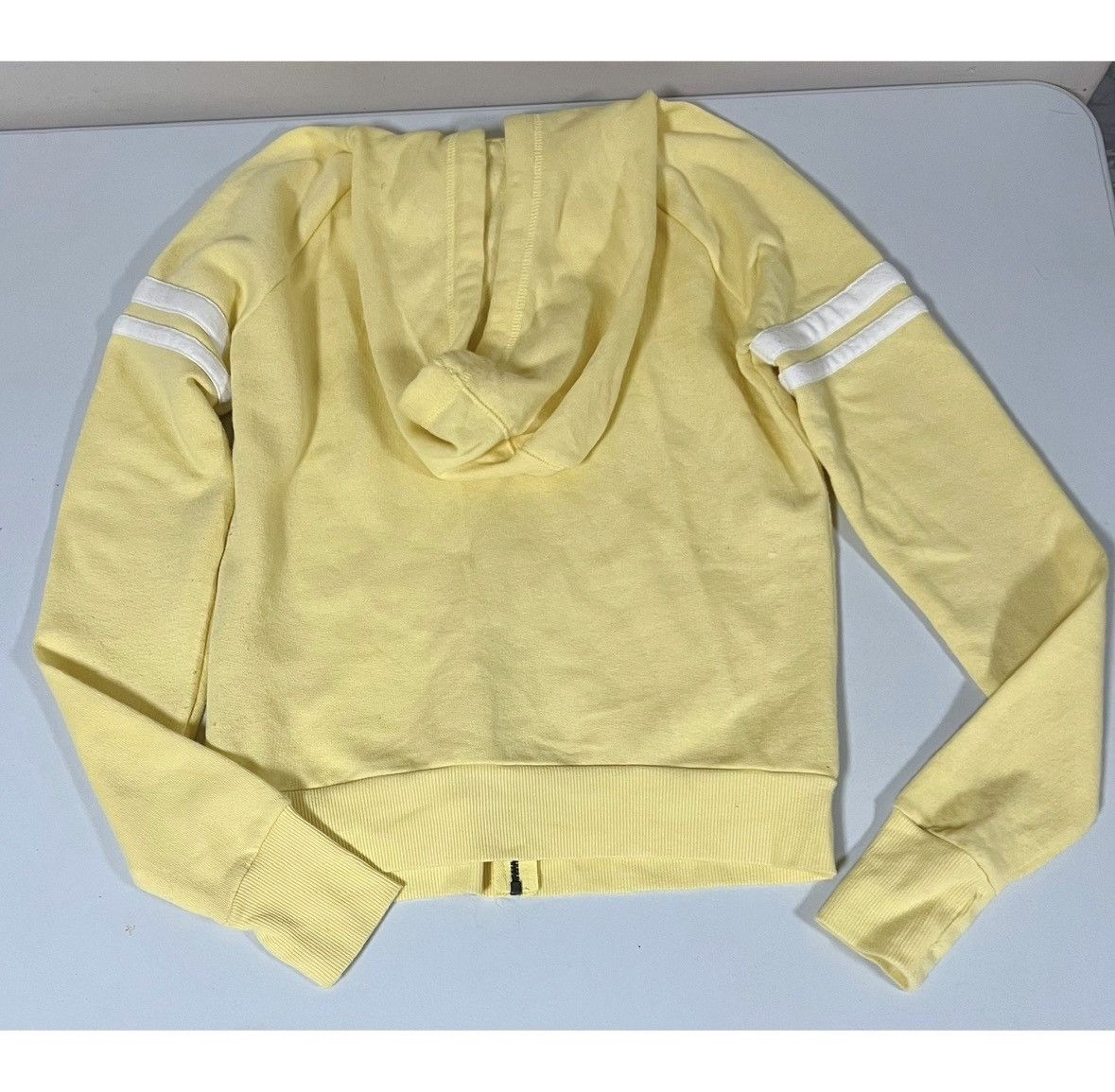 Japanese Brand SO Yellow Stripe Zipper Sweater Sweatshirt Hoodie Size S 💛🤍✨ Size S / US 4 / IT 40 - 5 Thumbnail