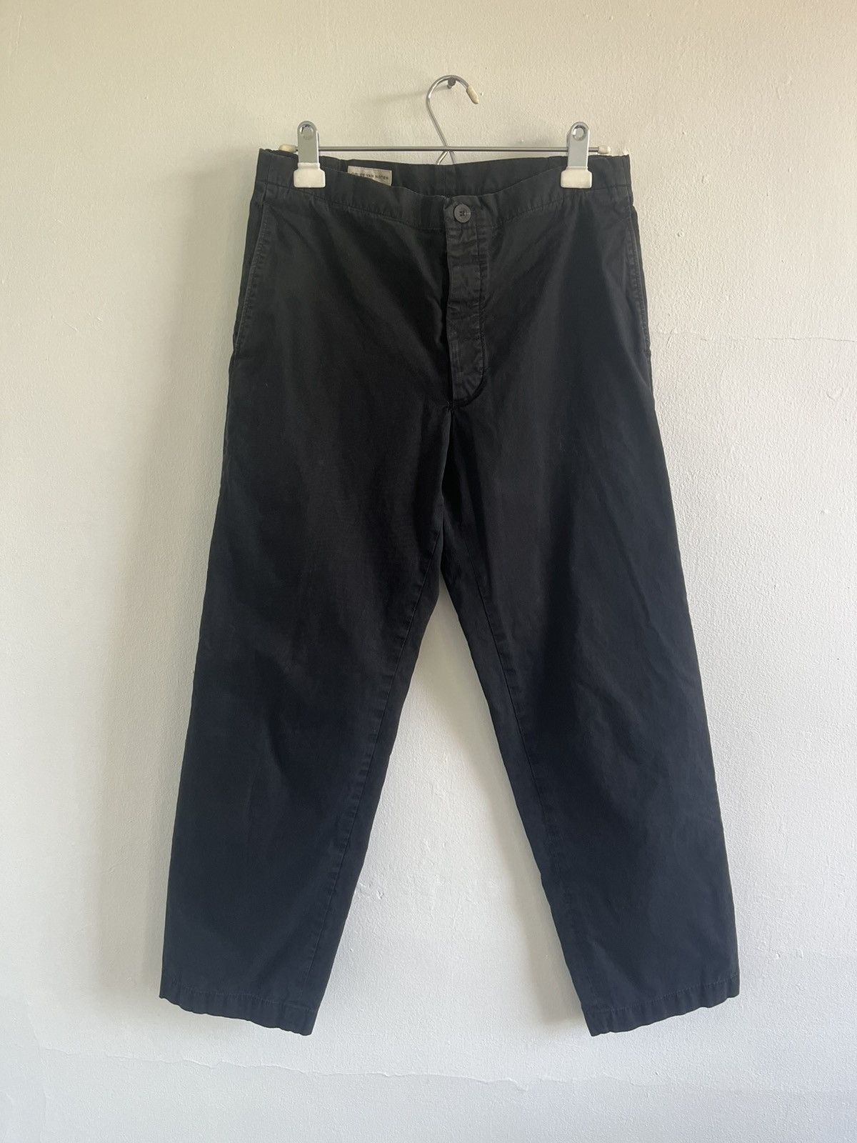 Dries Van Noten Deep navy carrot straight leg trousers Size US 30 / EU 46 - 1 Thumbnail